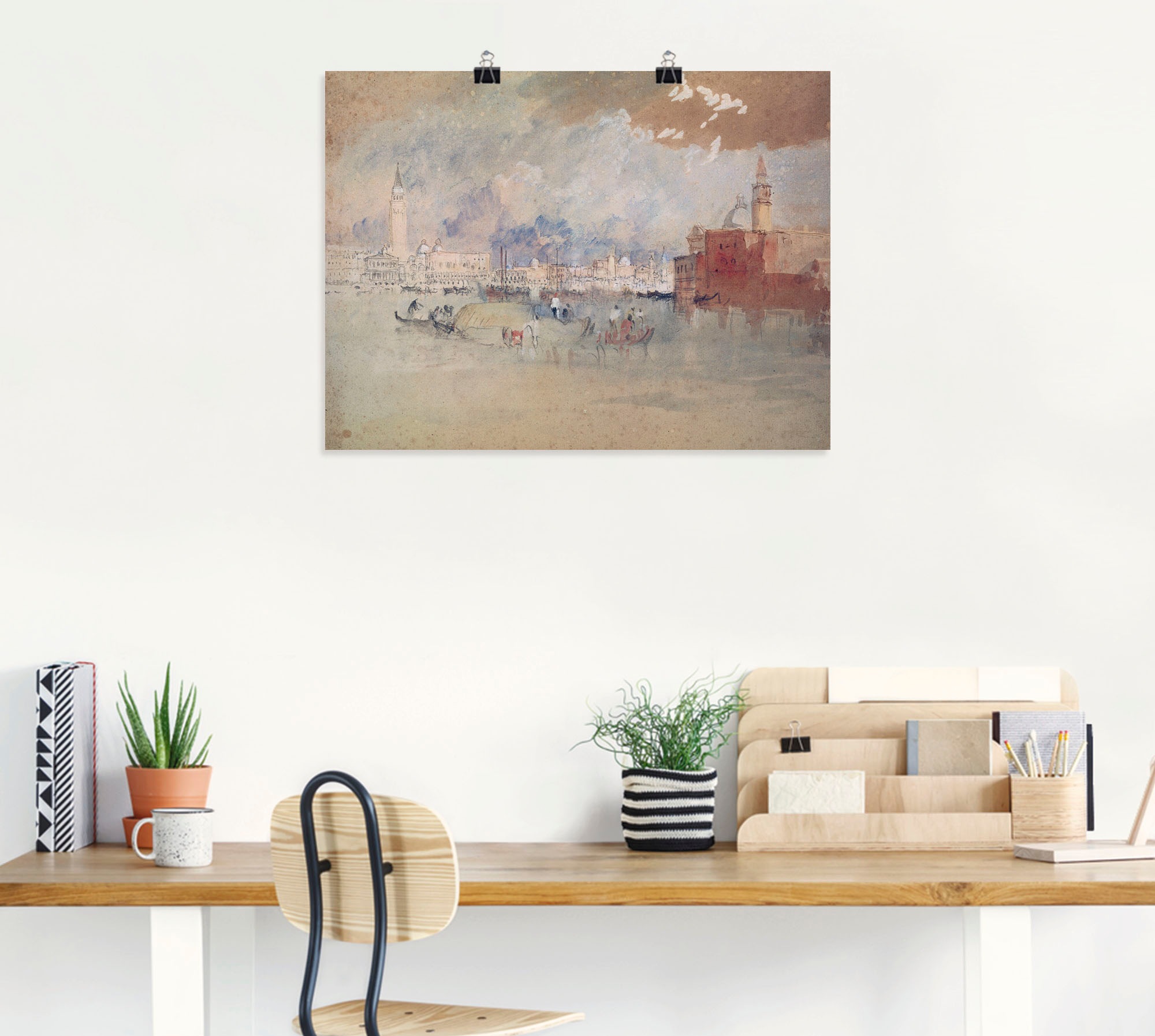 Artland Wandbild »Venedig, von der Lagune aus gesehen.«, Italien, (1 St.), als Leinwandbild, Wandaufkleber oder Poster in versch. Grössen