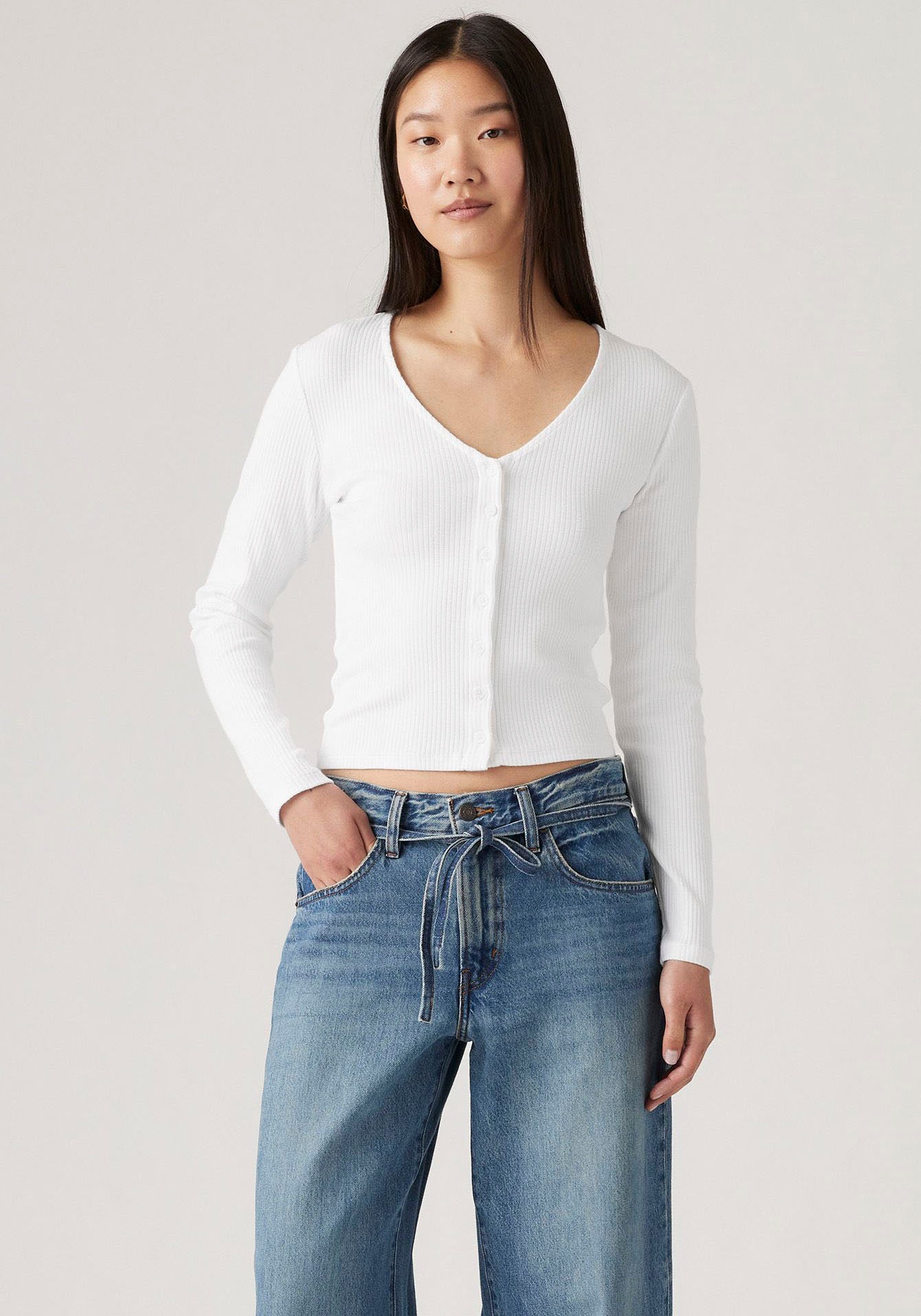 Levi's® Strickjacke mit Knopfleiste und in Struktur-Optik
