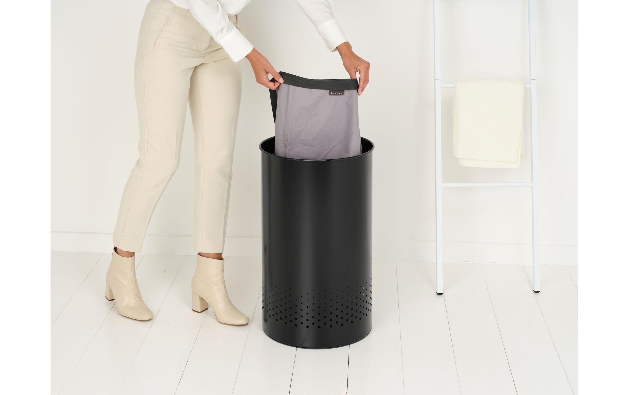 Brabantia Wäschekorb »60 l, Schwarz«, (1 St.)