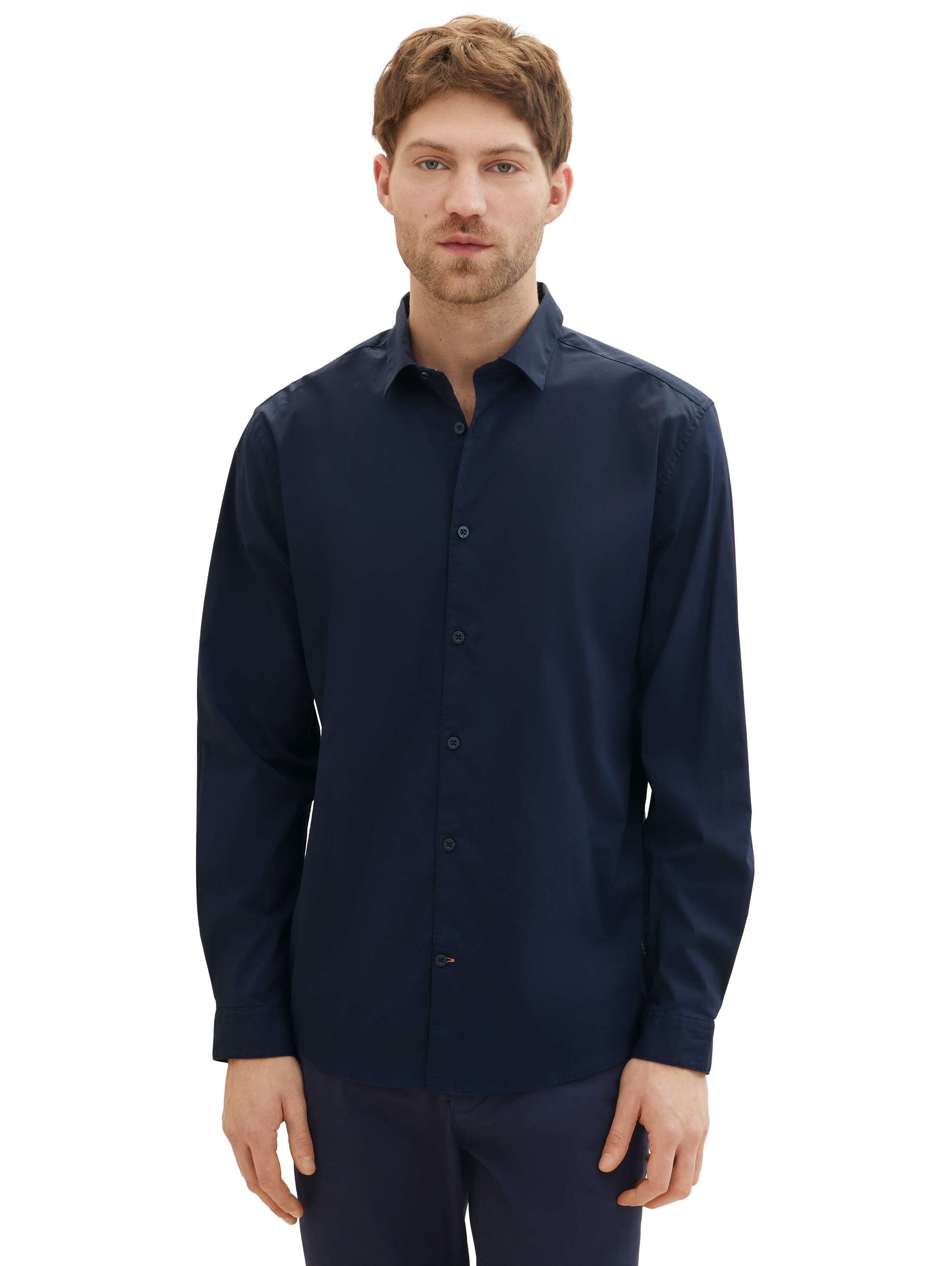 TOM TAILOR Langarmhemd »Poplin« mit Manschetten