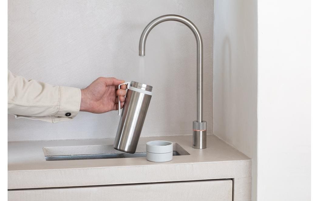 Brabantia Thermoflasche »Make & Take 500 ml, Hellgrau/Silberfarben«