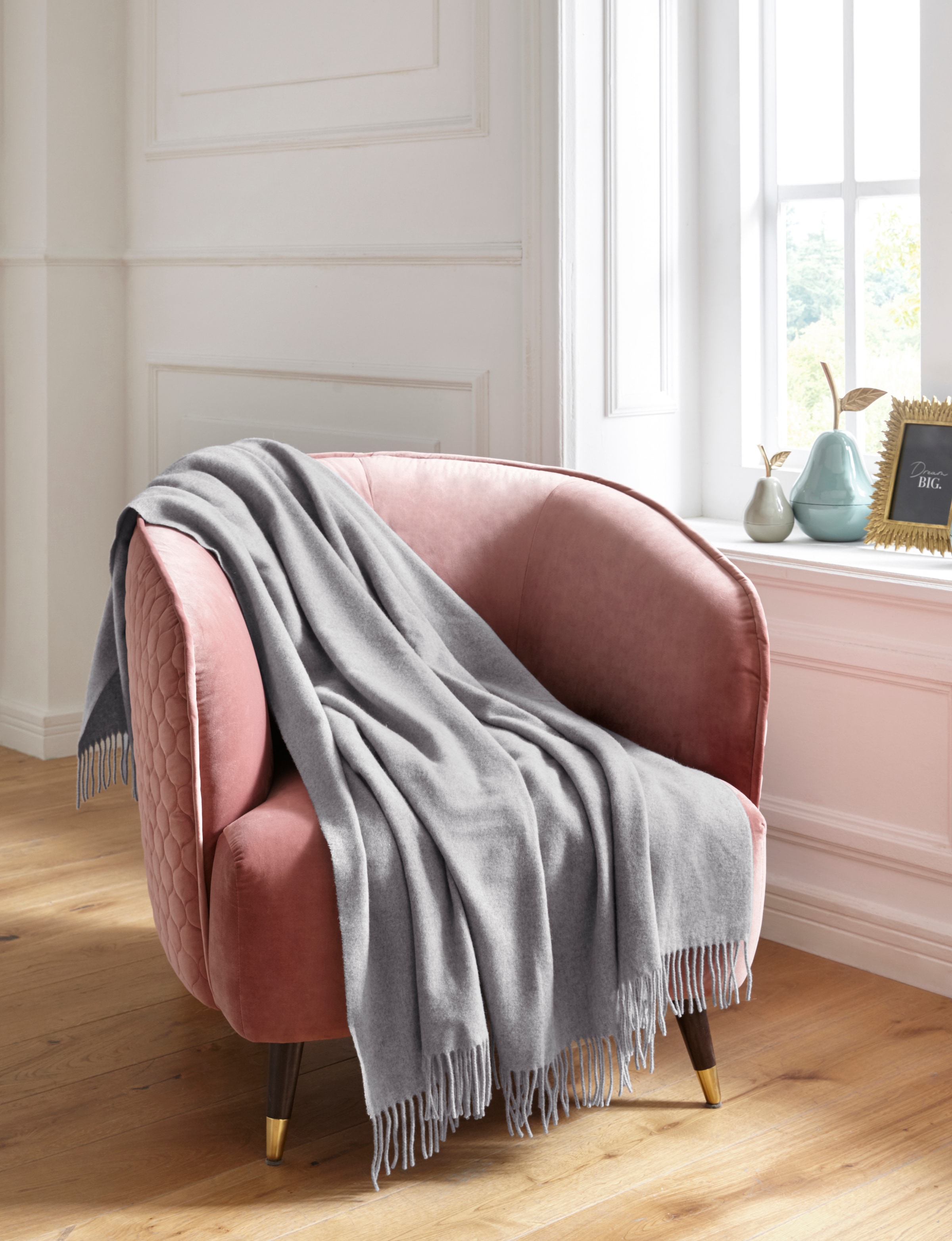Guido Maria Kretschmer Home&Living Plaid »Mila«, aus 100% Schurwolle, Kuscheldecke