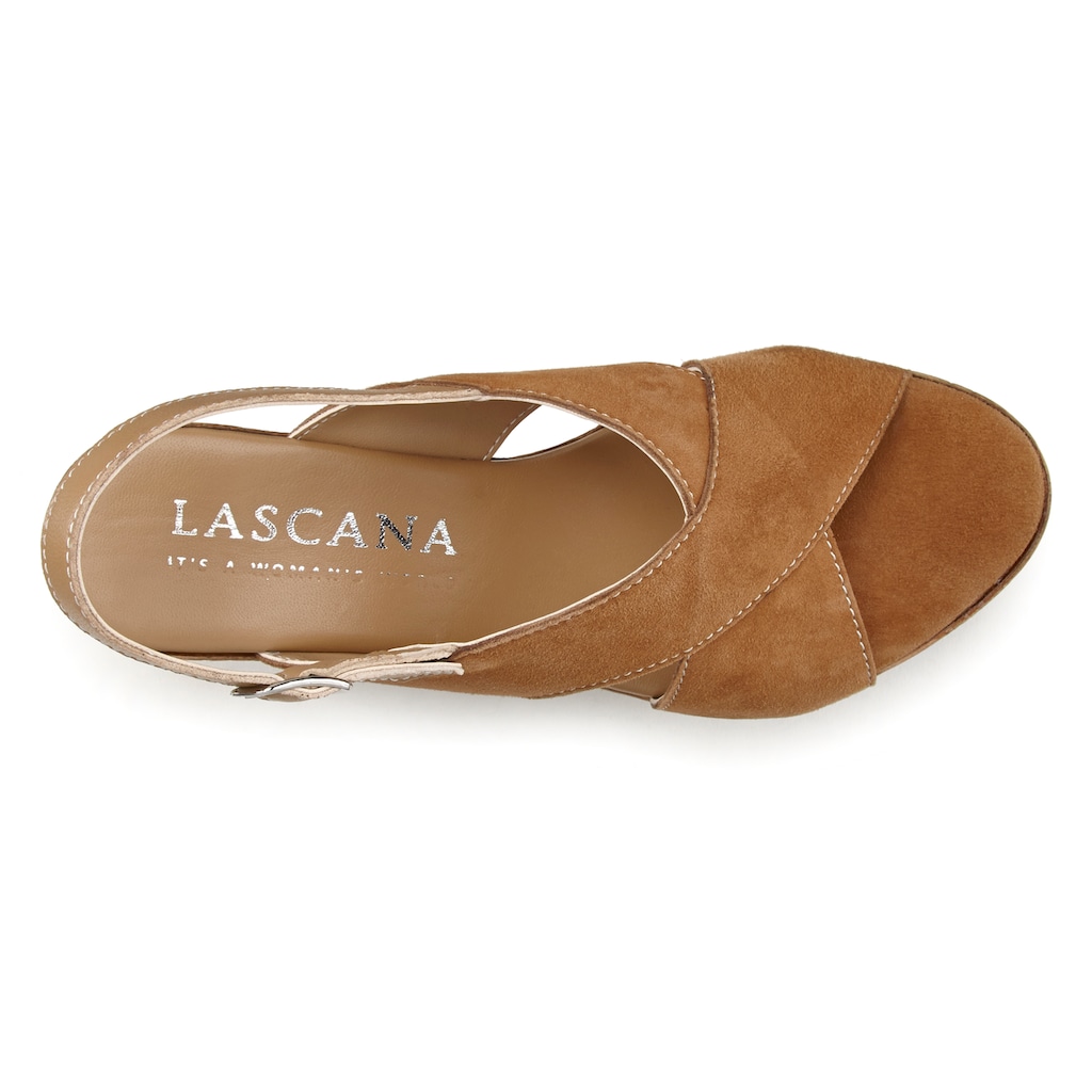 LASCANA Sandalette, aus Leder