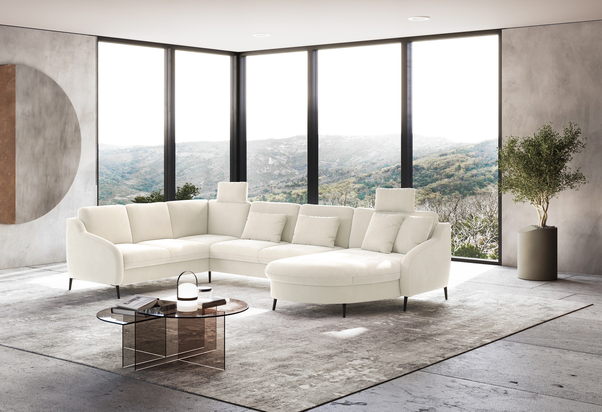 sit&more Wohnlandschaft »Soul U-Form«, wahlweise mit Bettfunktion und Schubkasten