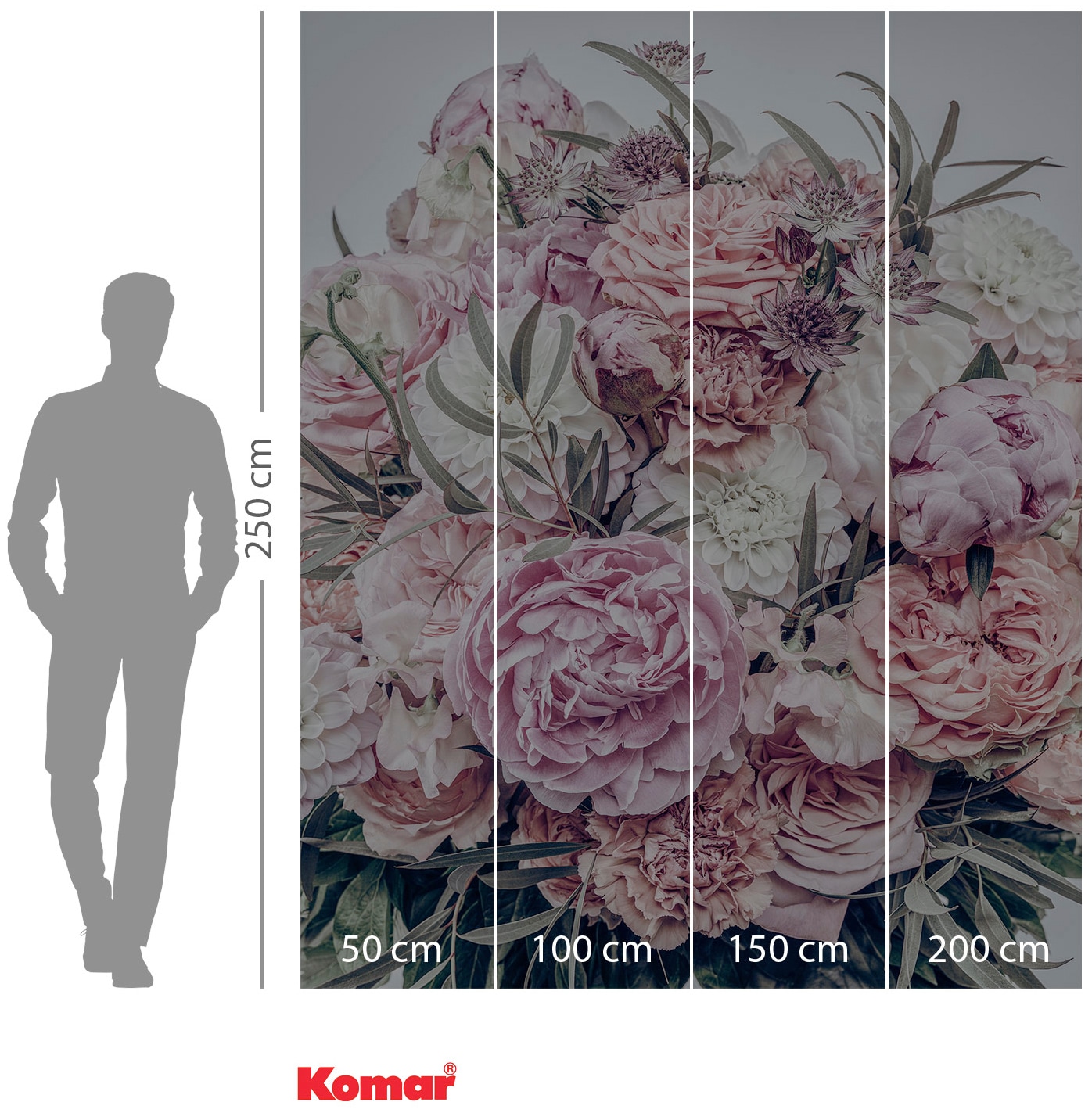 Komar Vliestapete »Digitaldruck Vlies - Zestful - Grösse 200 x 250 cm«, bedruckt, Wohnzimmer, Schlafzimmer