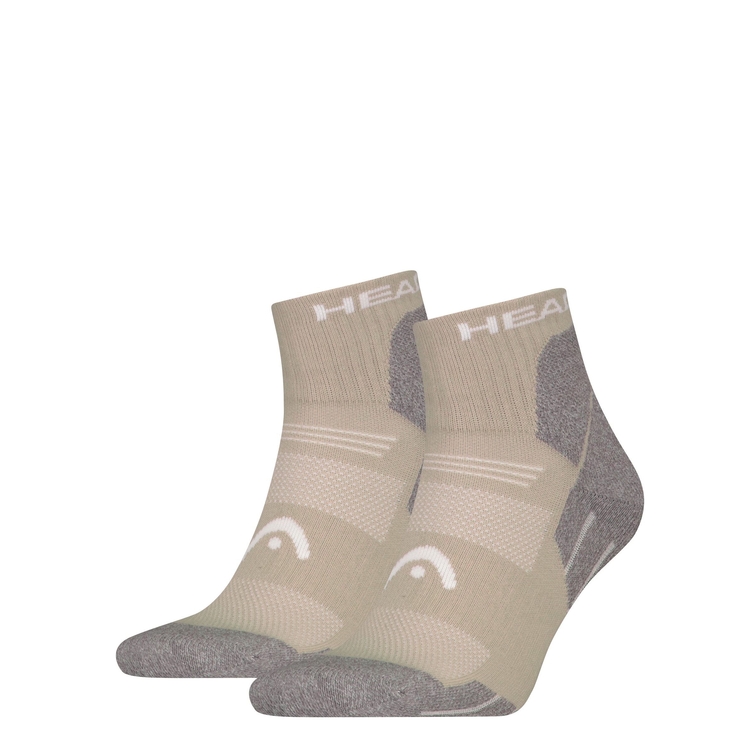 Head Kurzsocken »HEAD HIKING ALL CLIMATES QUARTER 2P«, (2 Paar, 2 Paar), mit Logostickerei