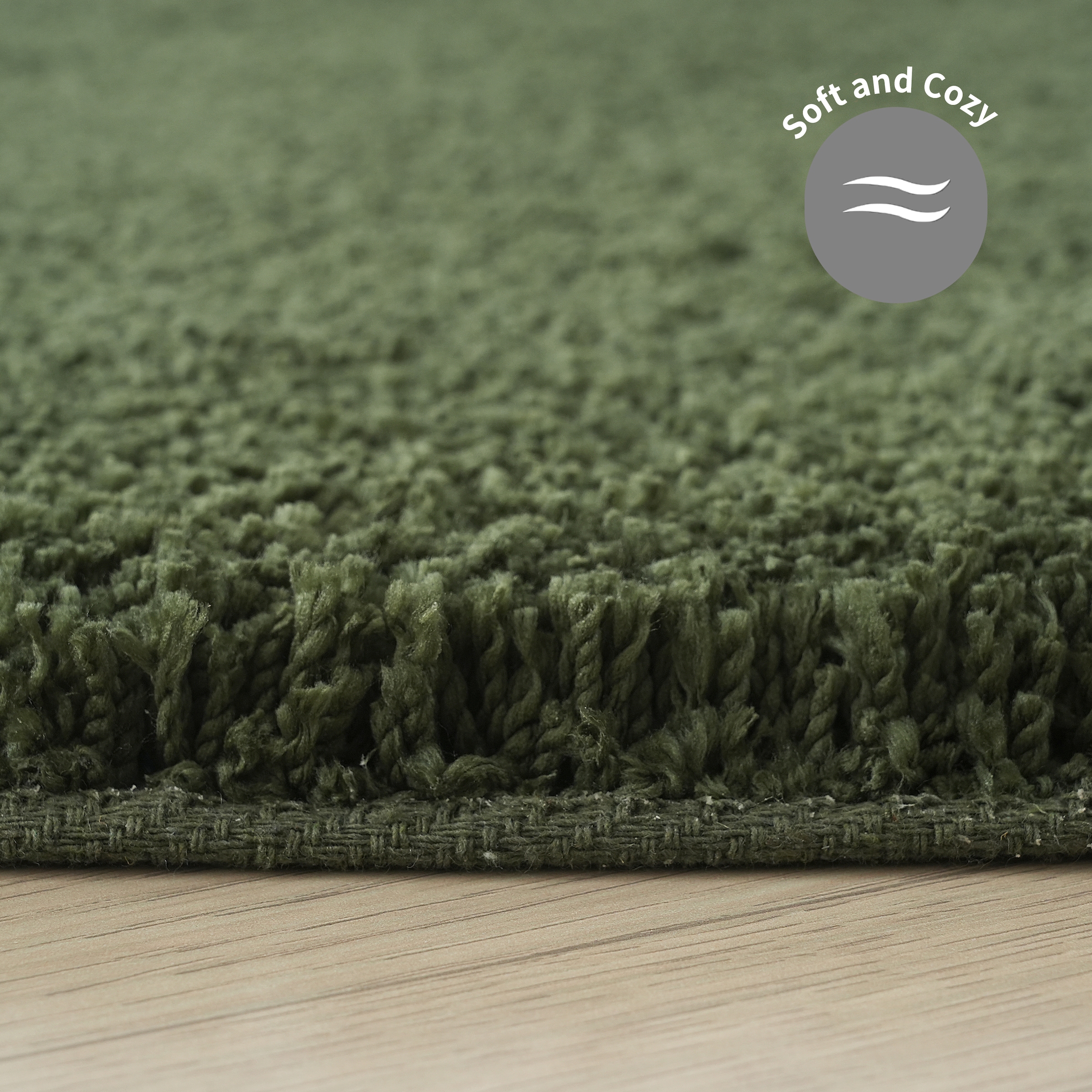 LeGer Home by Lena Gercke Hochflor-Teppich »Halrum, einfarbig, besondere Form, modern«, U-förmig, 25 mm Höhe, organische Form, bean shape, kuschelig, Wohnzimmer, Schlafzimmer
