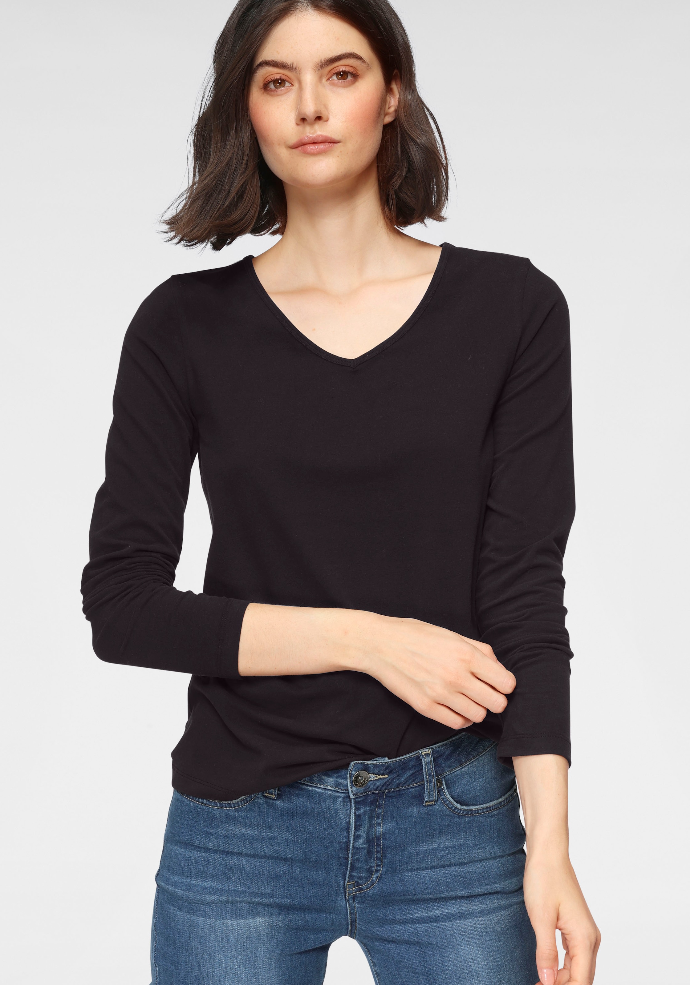 GOODproduct Langarmshirt, nachhaltig aus zertifizierter Bio-Baumwolle kaufen