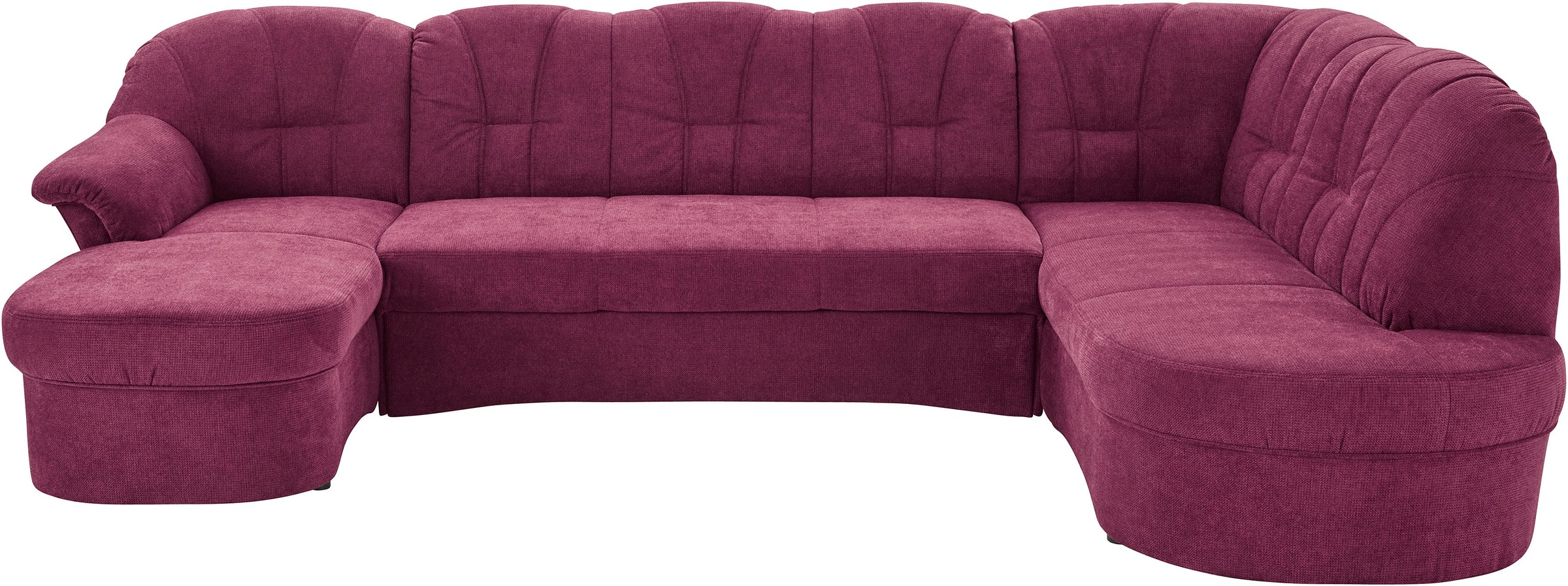 DOMO collection Wohnlandschaft »Papenburg U-Form«, in grosser Farbvielfalt, wahlweise Bettfunktion, frei im Raum stellbar