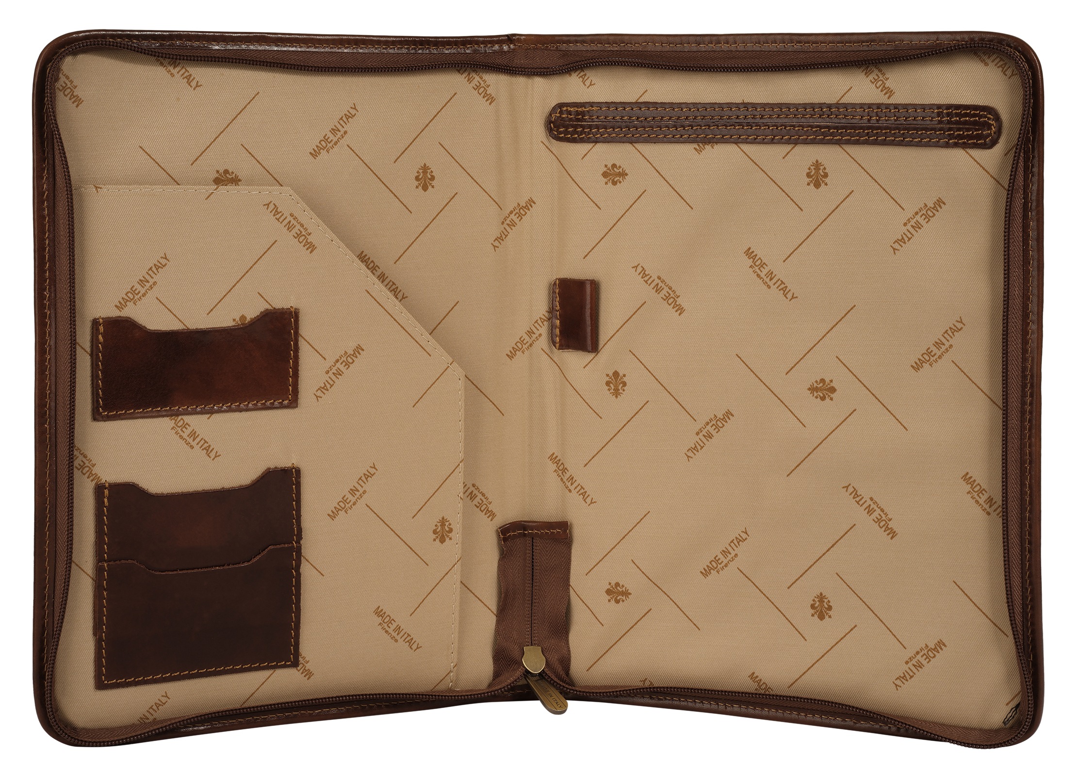 Piké Dokumententasche "PIKÉ Herren, Damen echt Leder, Made in Italy" echt Leder, Made in Italy