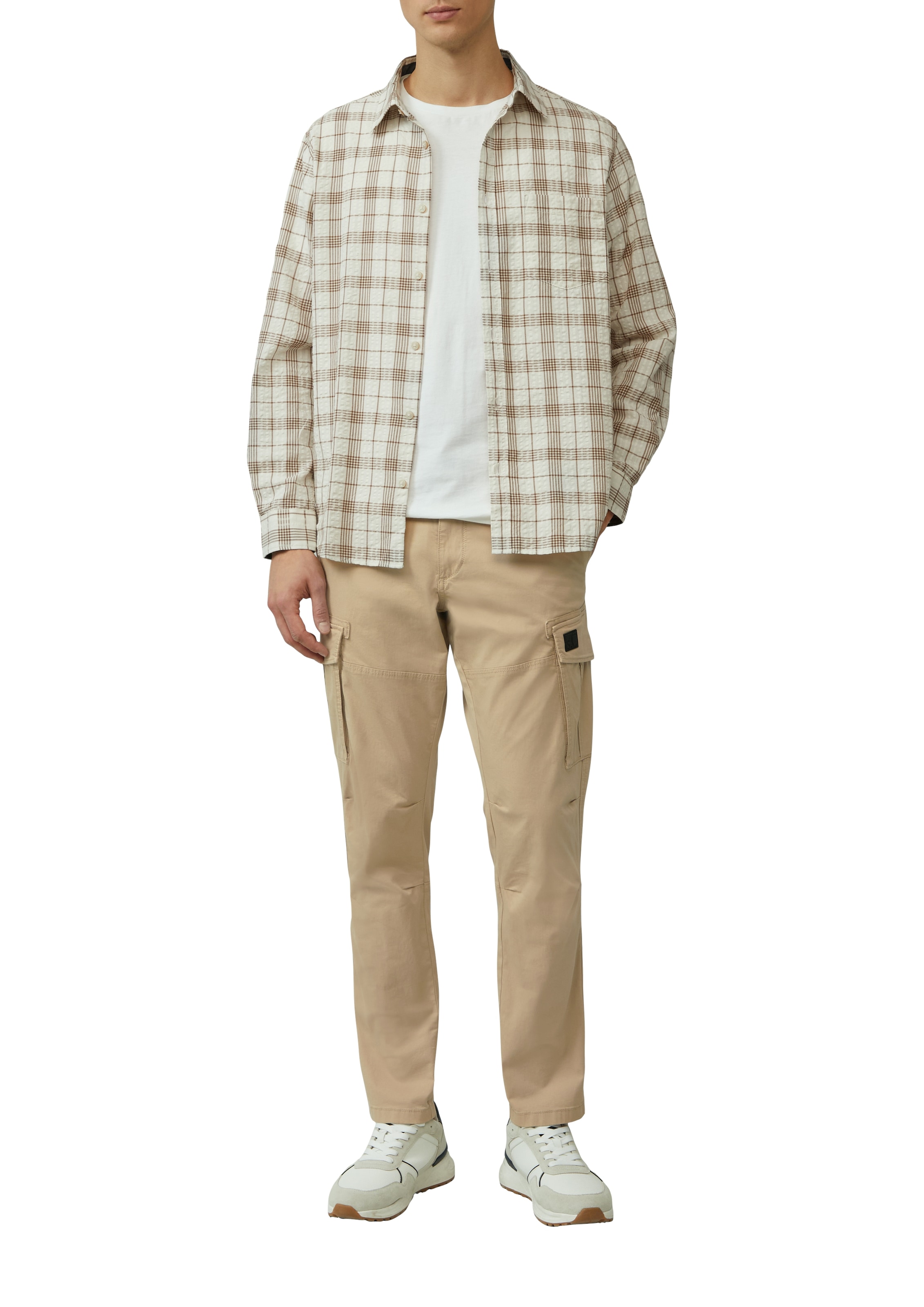 s.Oliver Cargohose, mit Garment Dye und Straight Leg