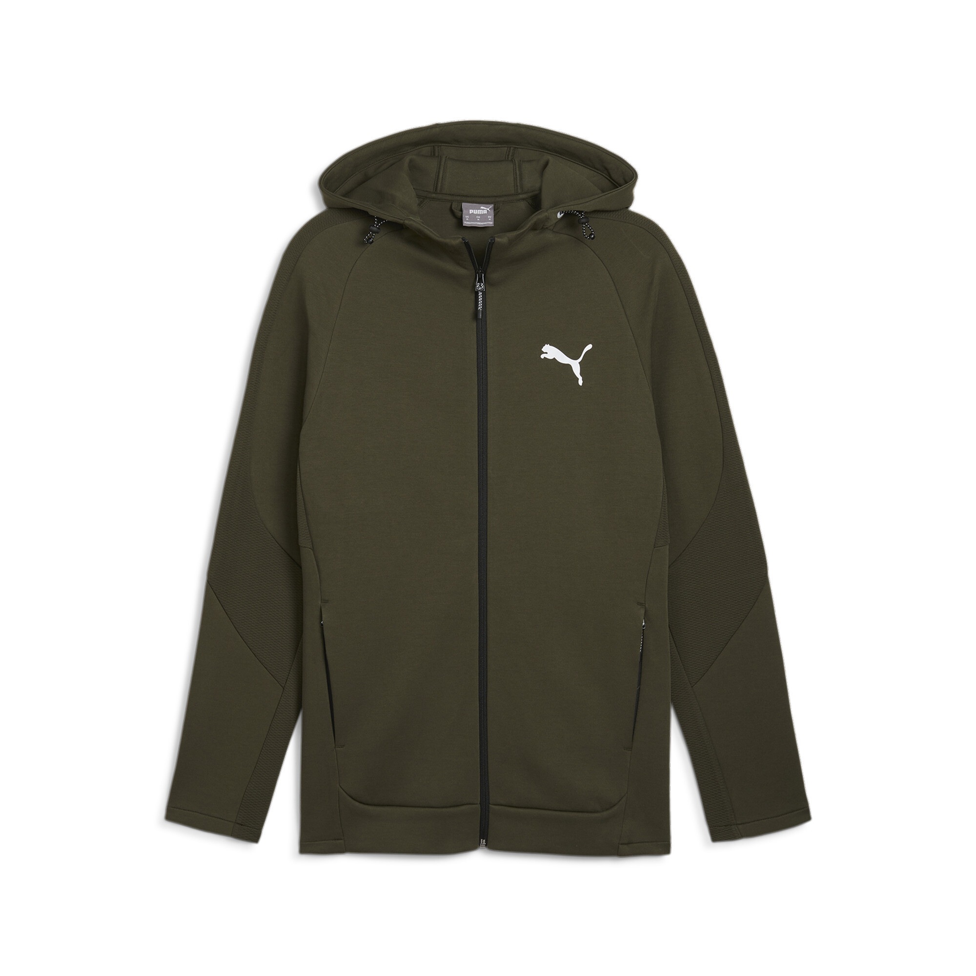 PUMA Kapuzensweatshirt »EVOSTRIPE FULL-ZIP HOODIE DK«, mit durchgehendem Reissverschluss, mit Reissverschlusstaschen