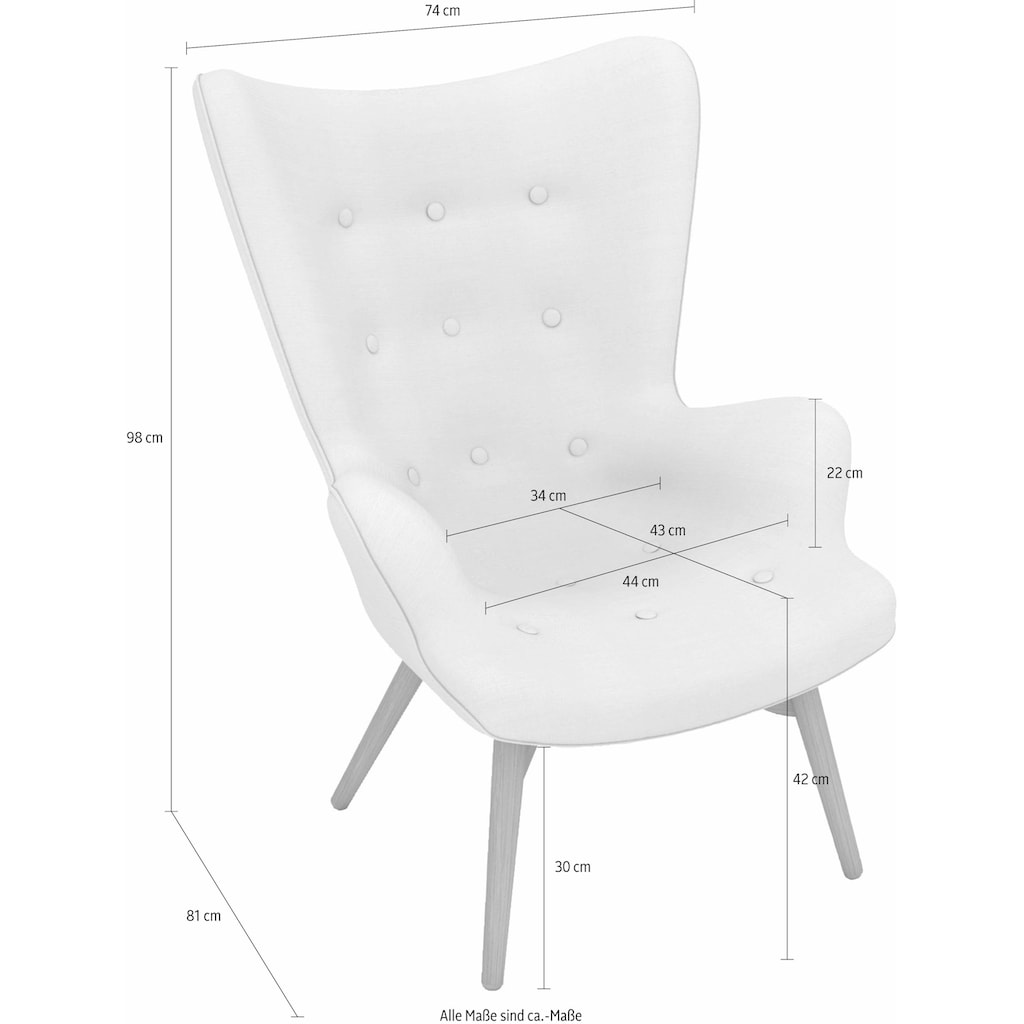 Max Winzer® Sessel »build-a-chair Arne«
