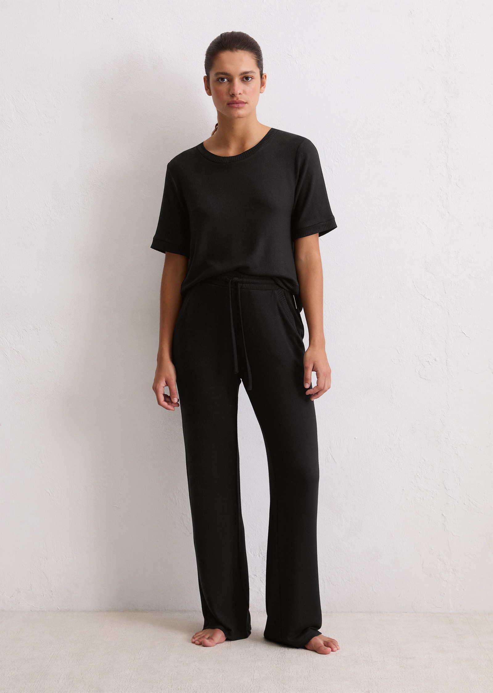 Marc O'Polo Loungehose »Soft Knit« weich, Modalmix, seitliche Taschen, Bindeband, lockerer Fit