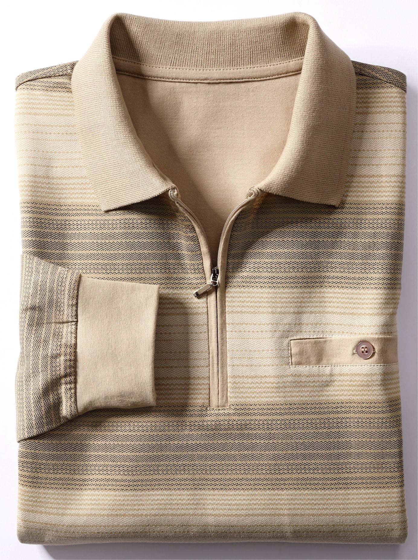 Marco Donati Poloshirt »Langarm-Shirt«, (1 tlg.)
