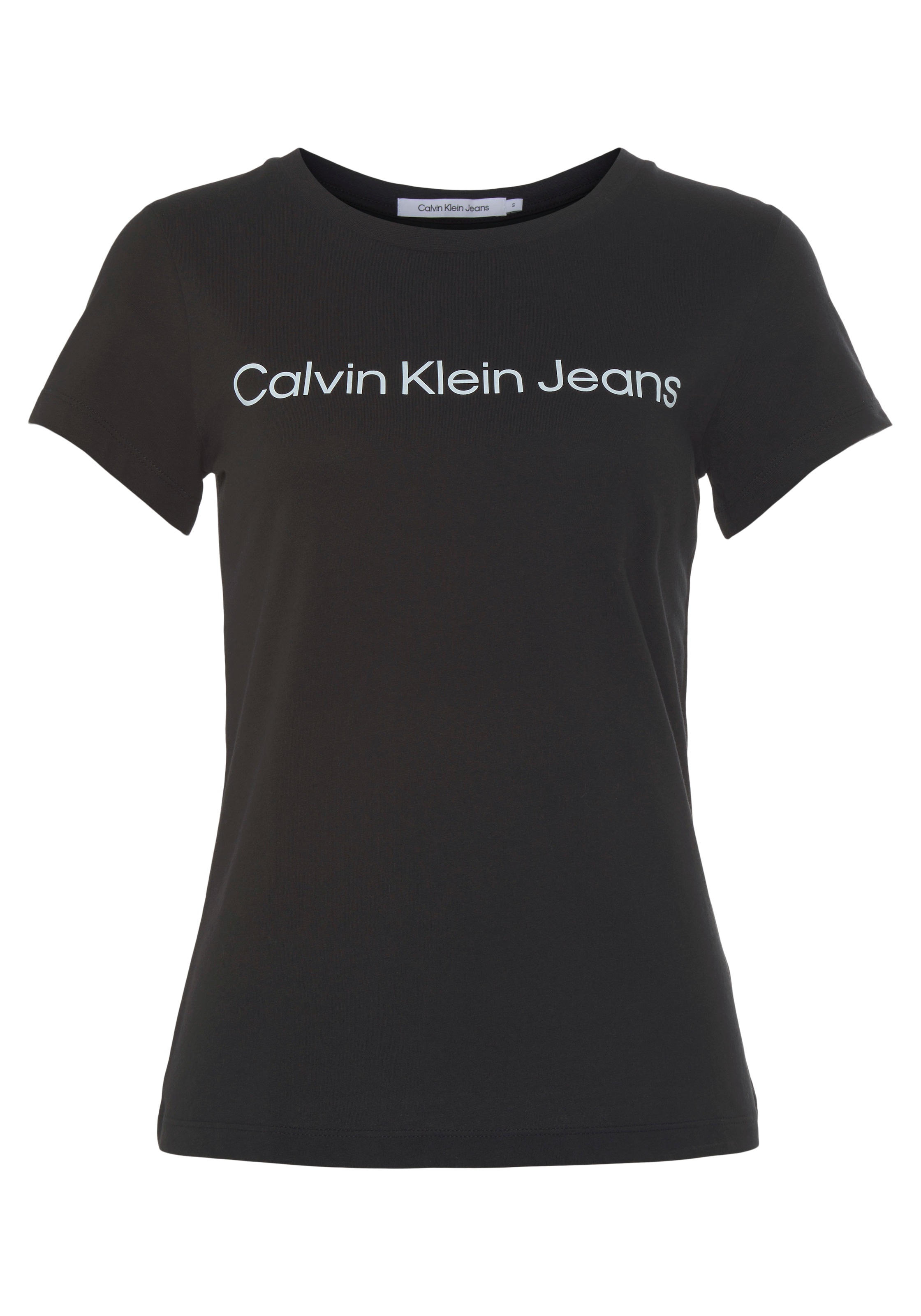 Calvin Klein Jeans mit »CORE Jelmoli-Versand INSTIT LOGO T-Shirt Logoschriftzug CK- TEE«, online kaufen | FIT SLIM