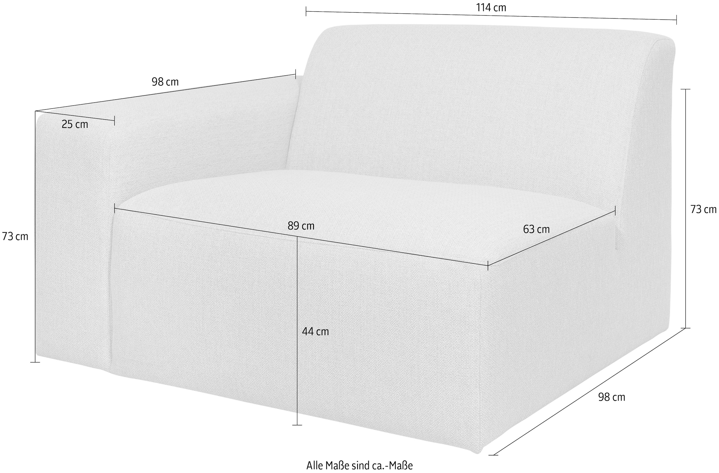 INOSIGN Sofaelement »Koa, Sofamodul, passend zur Serie KOA«, in Webstoff, weicher Lounge-Sitzkomfort
