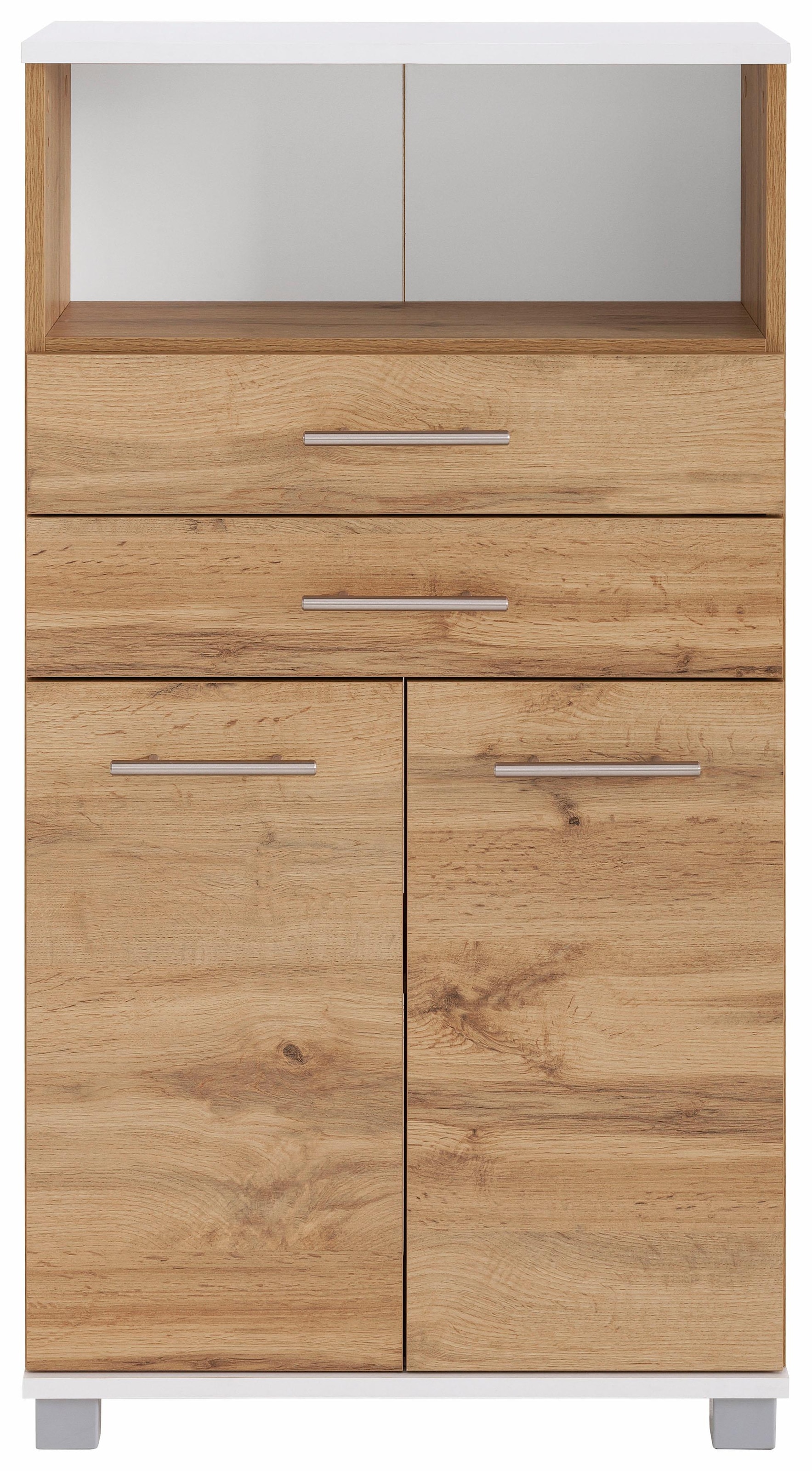 welltime Midischrank »Emmi, Breite 59 cm«, 2 Türen, Metallbeschläge