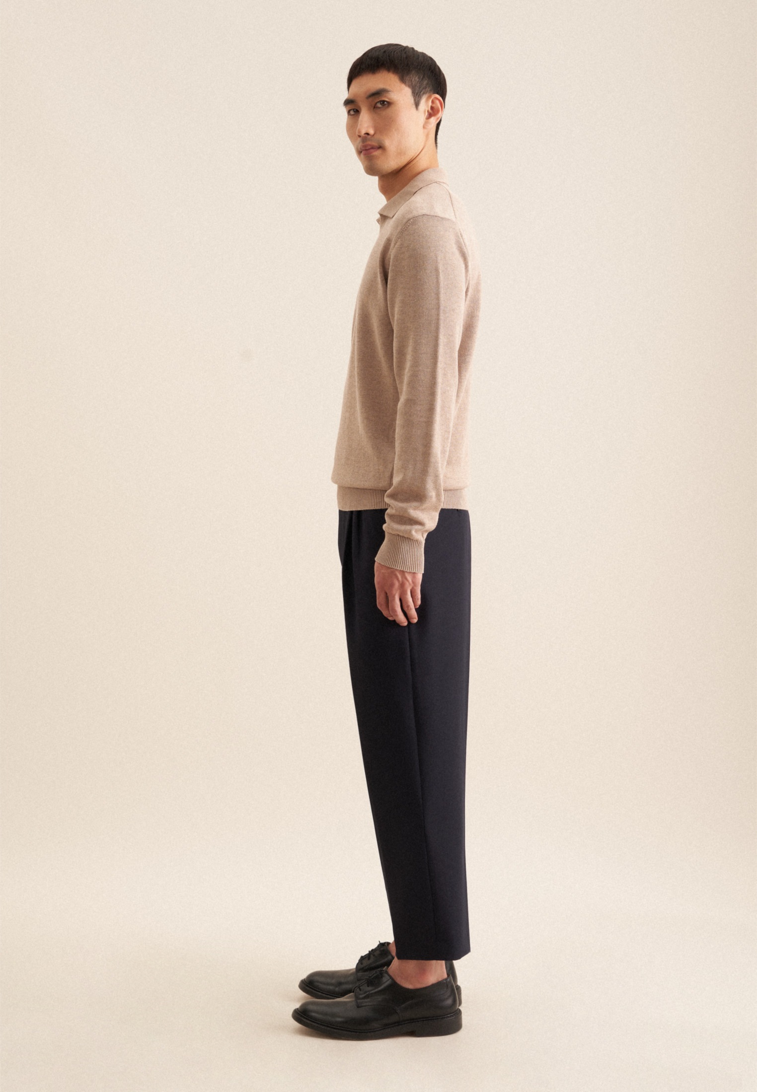 seidensticker Strickpullover »Regular«, Langarm Kragen Uni