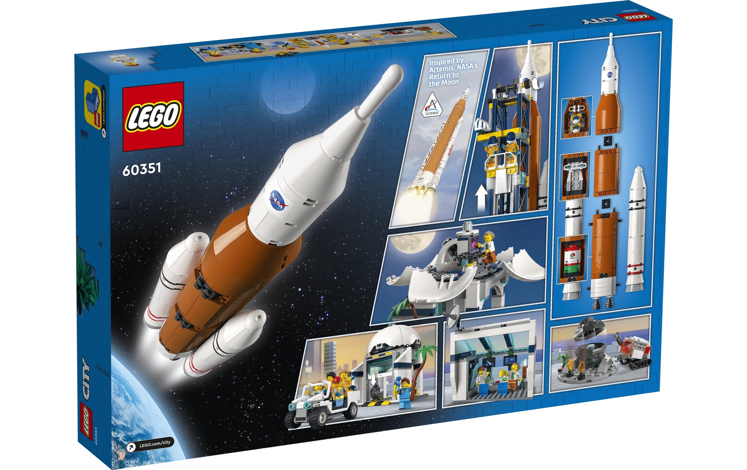 LEGO® Spielbausteine »Raumfahrtzentrum 60351«, (1010 St.)