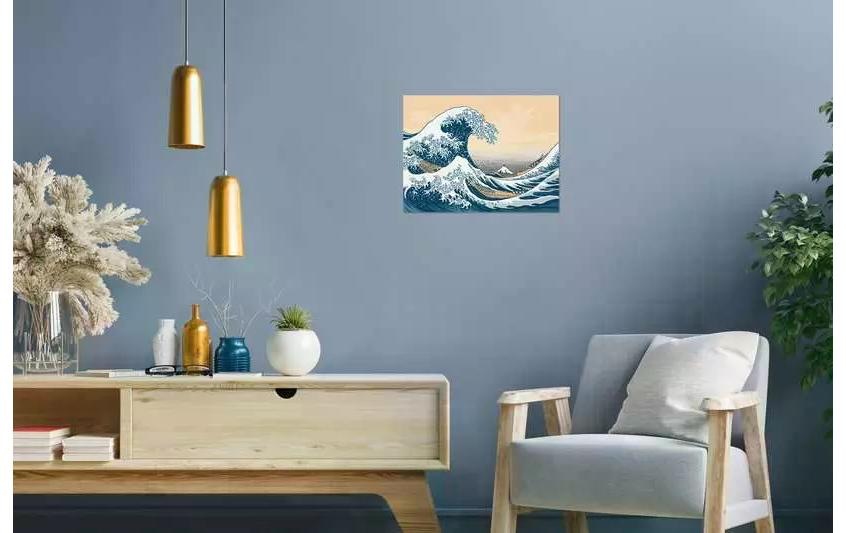 Ravensburger Malen nach Zahlen »CreArt: The Great Wave (Hokusai)«, Mit ausführlicher Malanleitung und Vorlageblatt