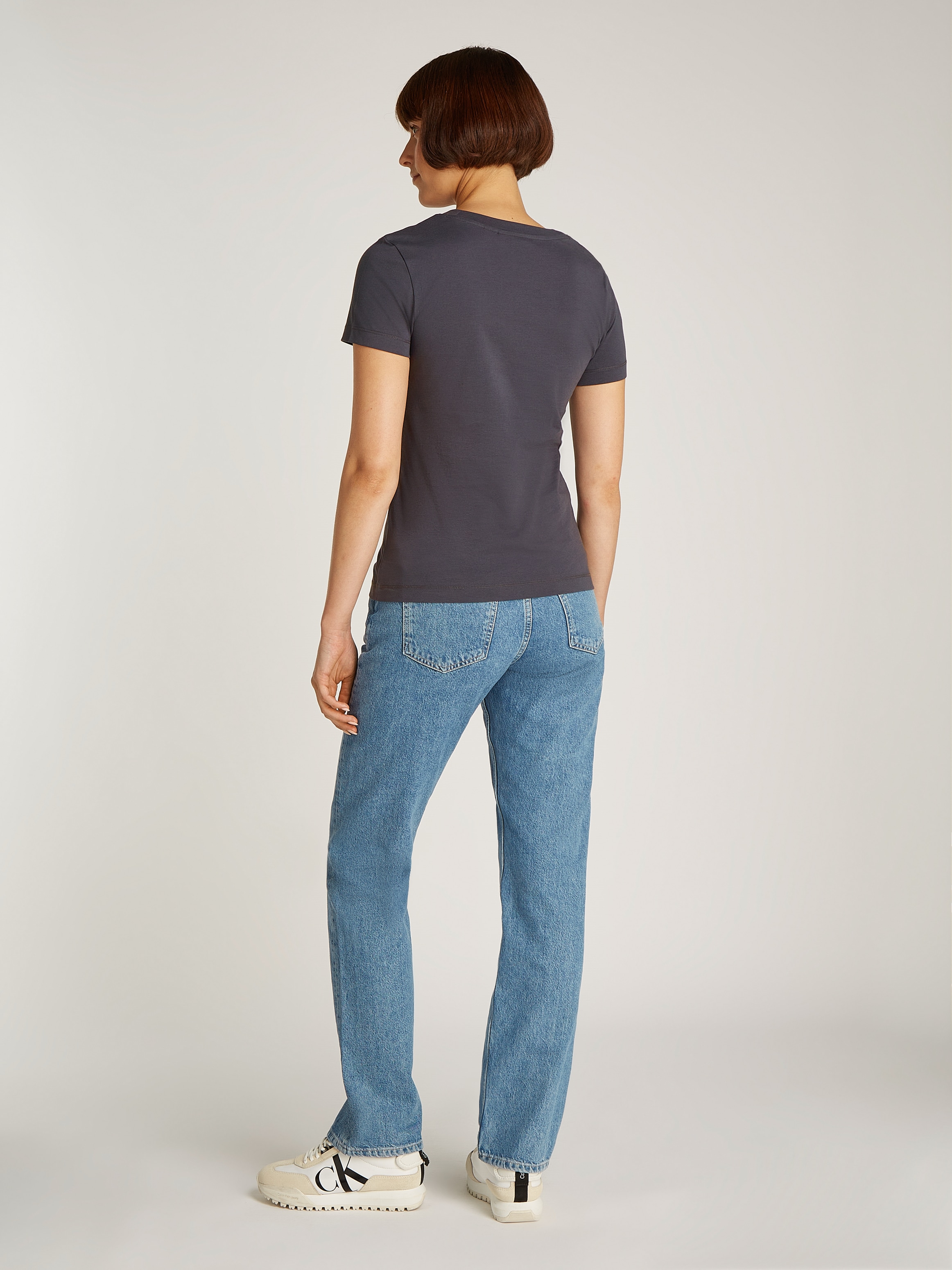 Calvin Klein Jeans T-Shirt »MONOLOGO SLIM TEE«, mit Logoprägung