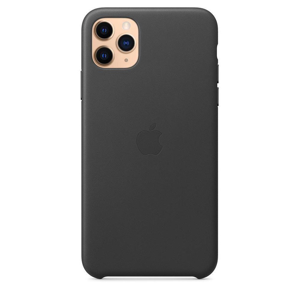 Apple Smartphone-Hülle »Appe iPhone 11 PM Leder Case Black«, MX0E2ZM/A