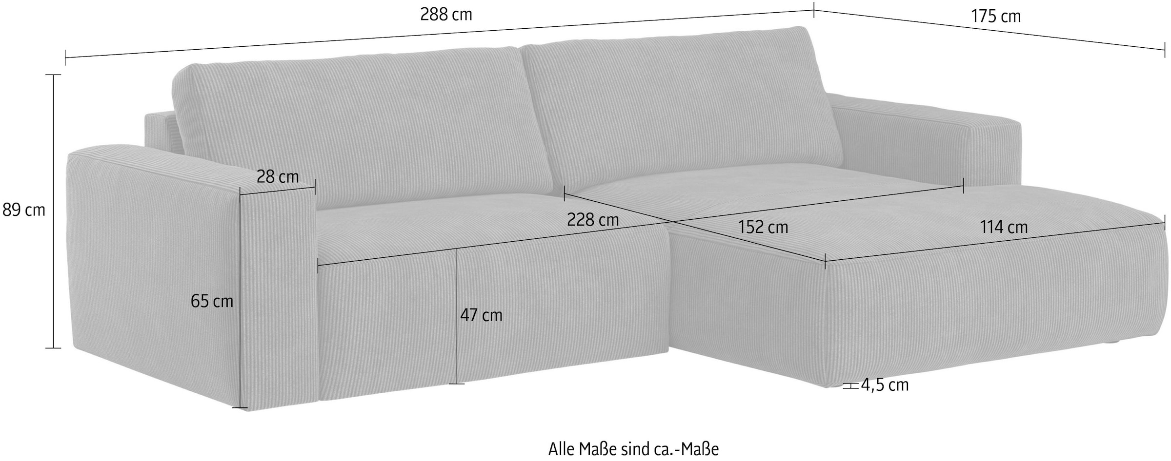 COTTA Ecksofa »Lasso L-Form, XL-Sofa«