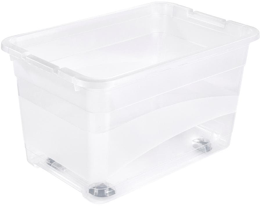 keeeper Organizer »konrad«, (Set, 2 St.), Aufbewahrungsbox, 52 L, mit Rollen, Deckel, Schiebeverschluss