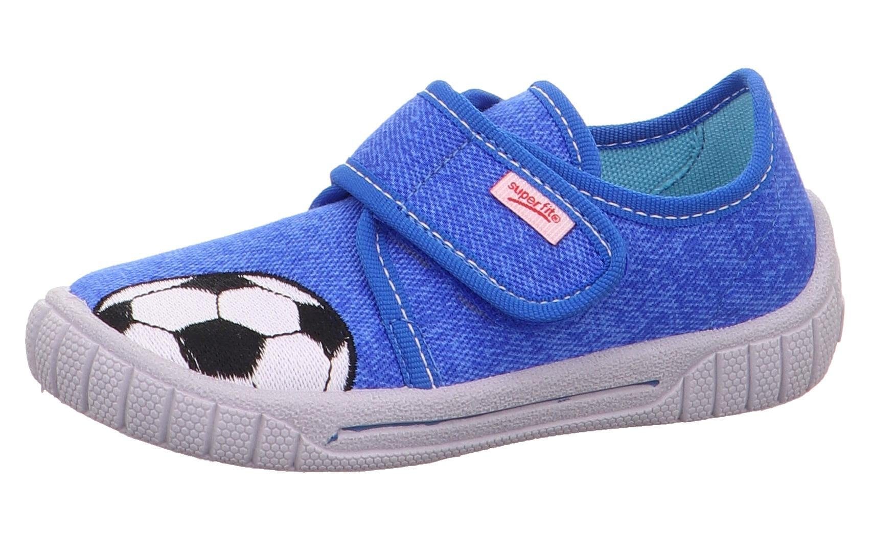 Superfit Hausschuh »Bill WMS: Mittel« Kindergarten Schuh im Jeans-Look, Grössenschablone zum Download