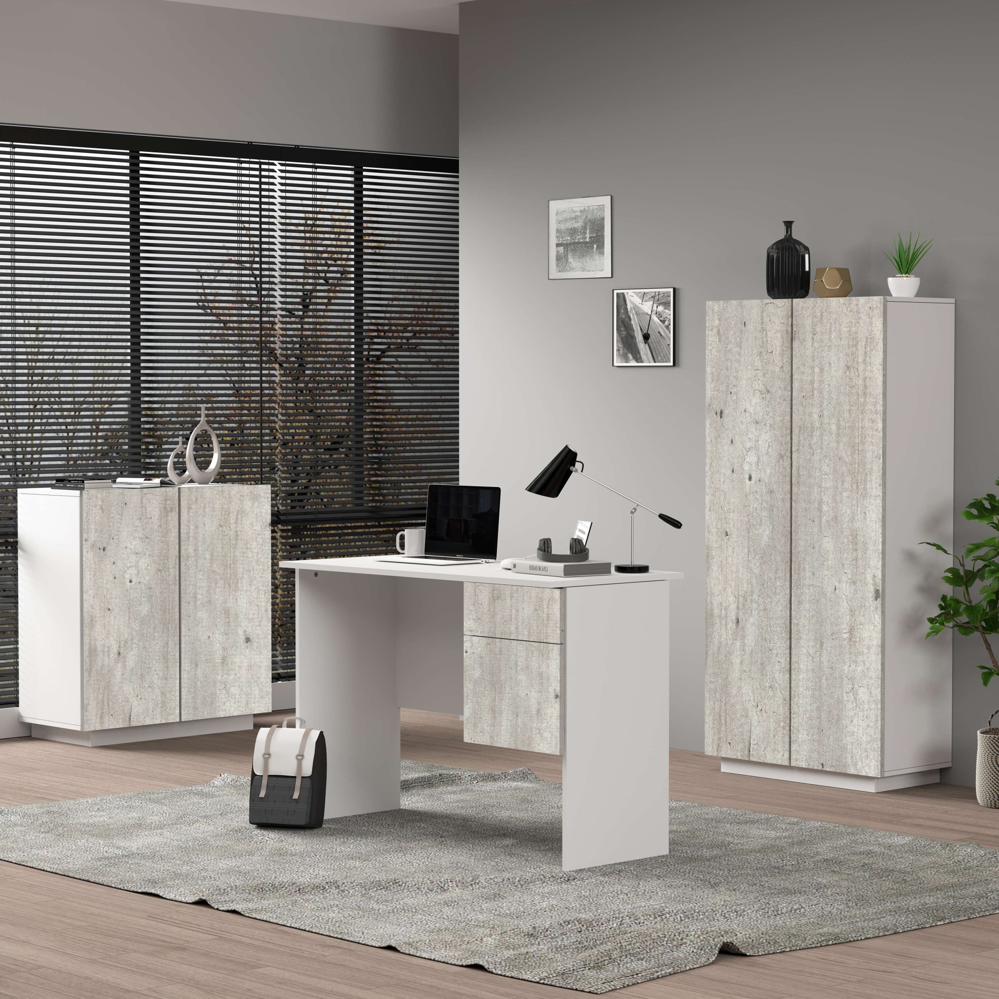 INOSIGN Aktenschrank »Coro, Mehrzweckschrank, Büroschrank mit 2 Türen«, & verstellbare Einlegeböden, Höhe 86 oder 166 cm, Made in Italy