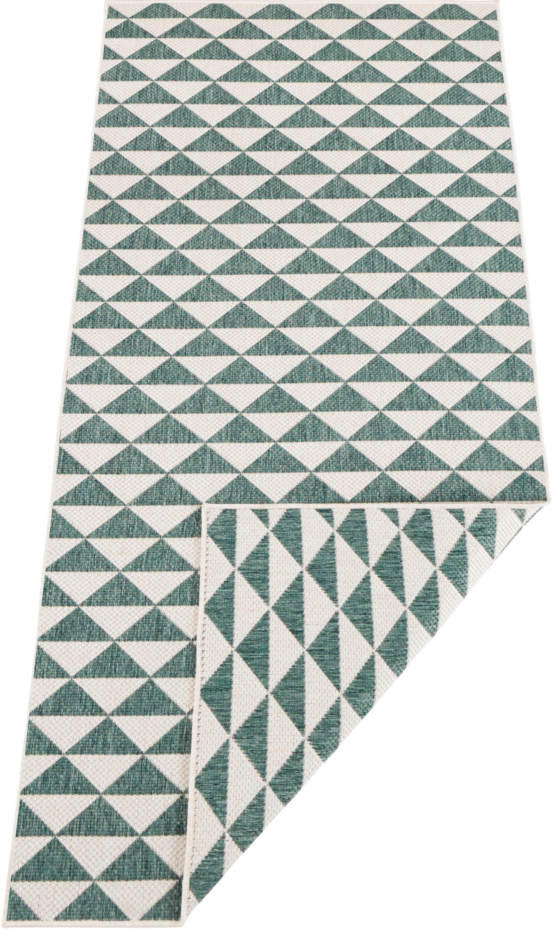 NORTHRUGS Läufer »Tahiti«, rechteckig, In- & Outdoor, Kurzflor, Teppich, Vintage, Wohnzimmer, Garten