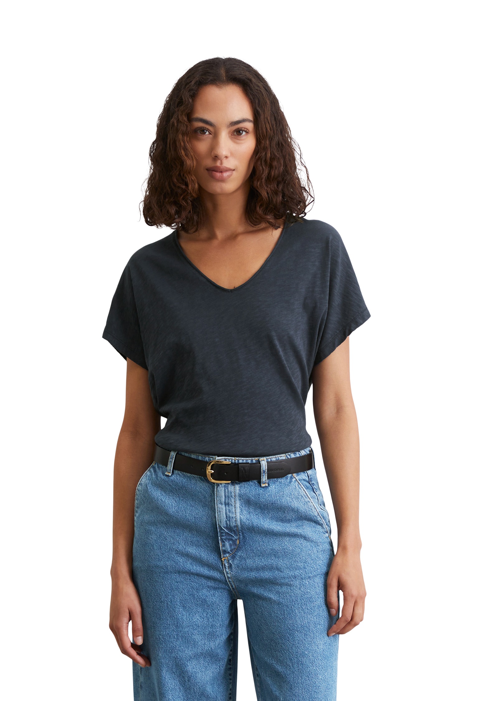 Marc O'Polo T-Shirt mit V-Ausschnitt