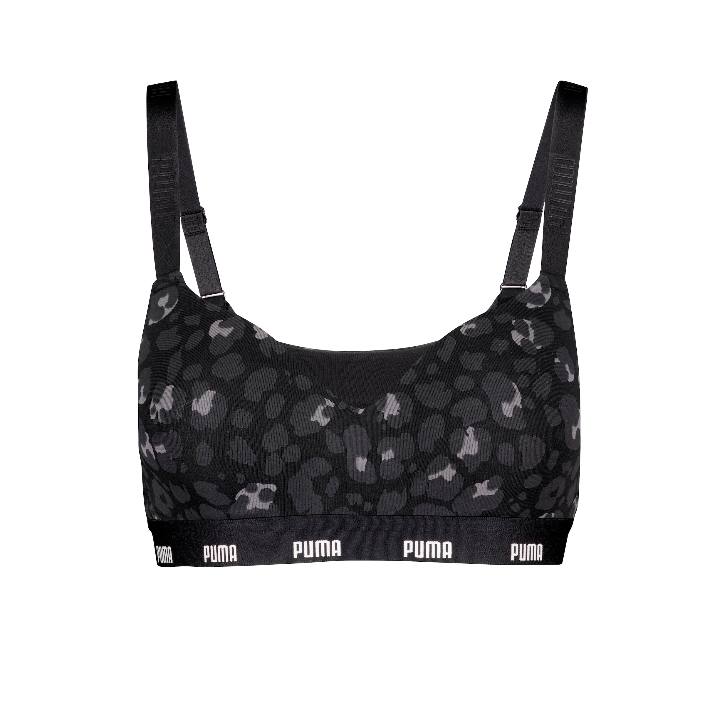 PUMA Sport-Bustier »WOMEN PRINTED PADDED TOP« 1er Pack, elastisch, Animal-Print