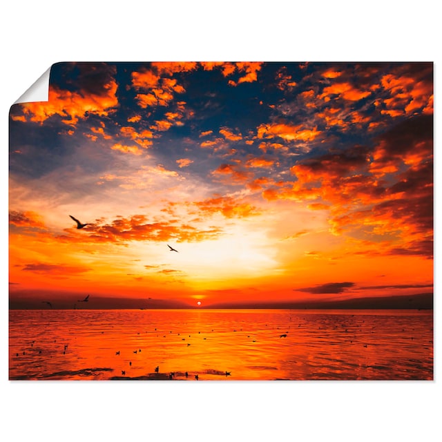 Artland Wandbild »Sonnenuntergang am Strand«, Sonnenaufgang & -untergang,  (1 St.), als Alubild, Leinwandbild, Wandaufkleber oder Poster in versch.  Grössen online bestellen | Jelmoli-Versand