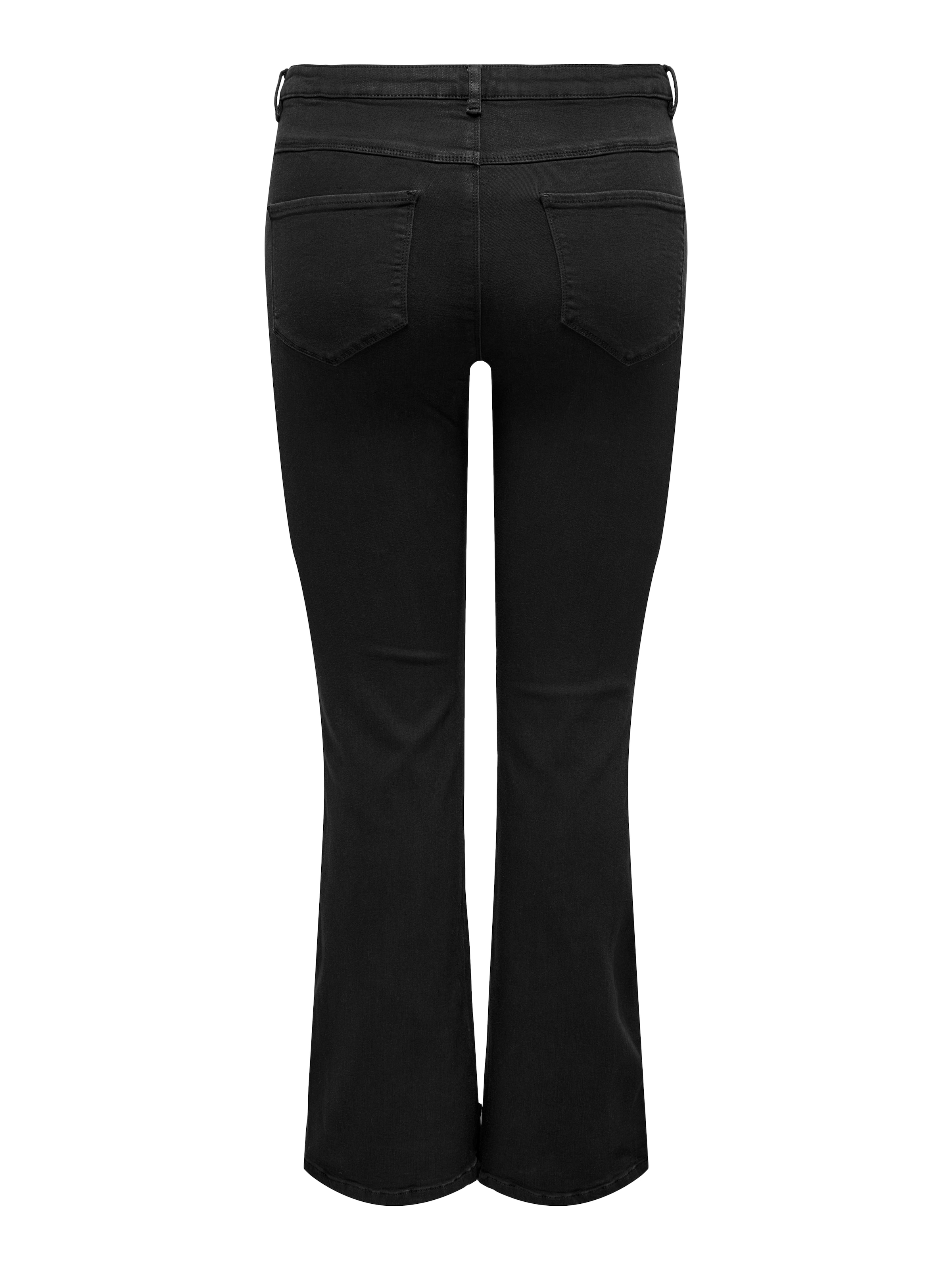 ONLY CARMAKOMA Bootcut-Jeans »CARTHUNDER LIFE MID PUSH UP FLARED DNM«