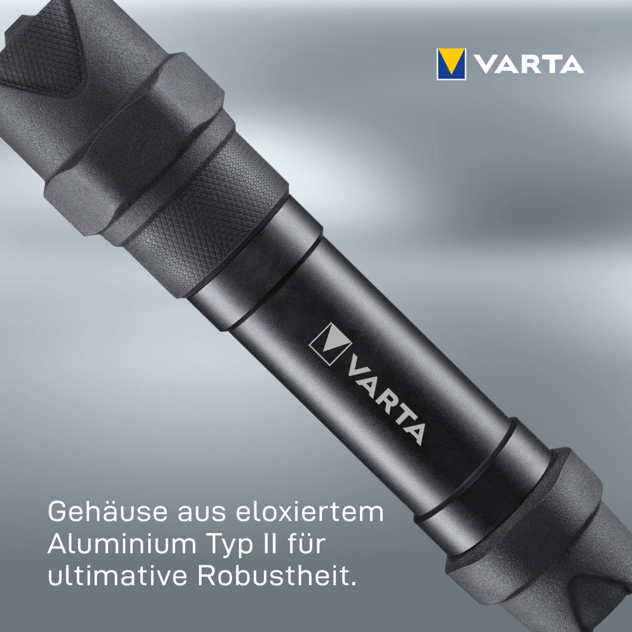 VARTA Taschenlampe »Indestructible F30 Pro 6 Watt LED«, wasser- und staubdicht, stossabsorbierend, eloxiertes Aluminium Gehäuse