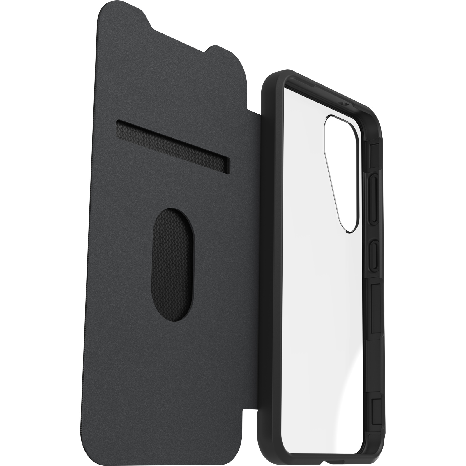 Otterbox Handyhülle »React Folio Samsung Galaxy S25 -clear/black«, Backcover, Schutzhülle, Handyschutzhülle, Case, Schutzcase, stossfest