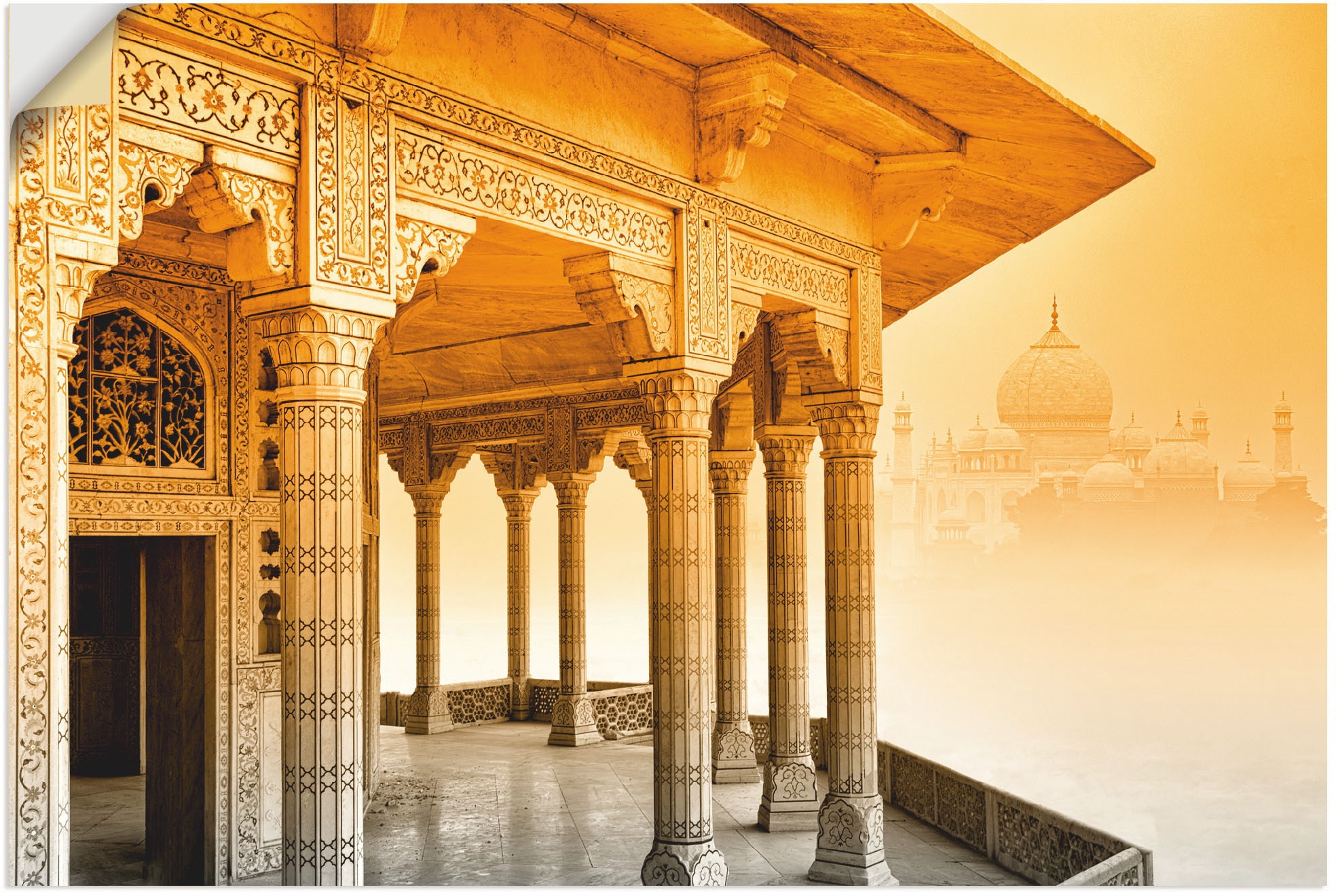 Artland Wandbild »Fort Agra mit Taj Mahal«, Gebäude, (1 St.), als Alubild,  Leinwandbild, Wandaufkleber oder Poster in versch. Grössen online bestellen  | Jelmoli-Versand