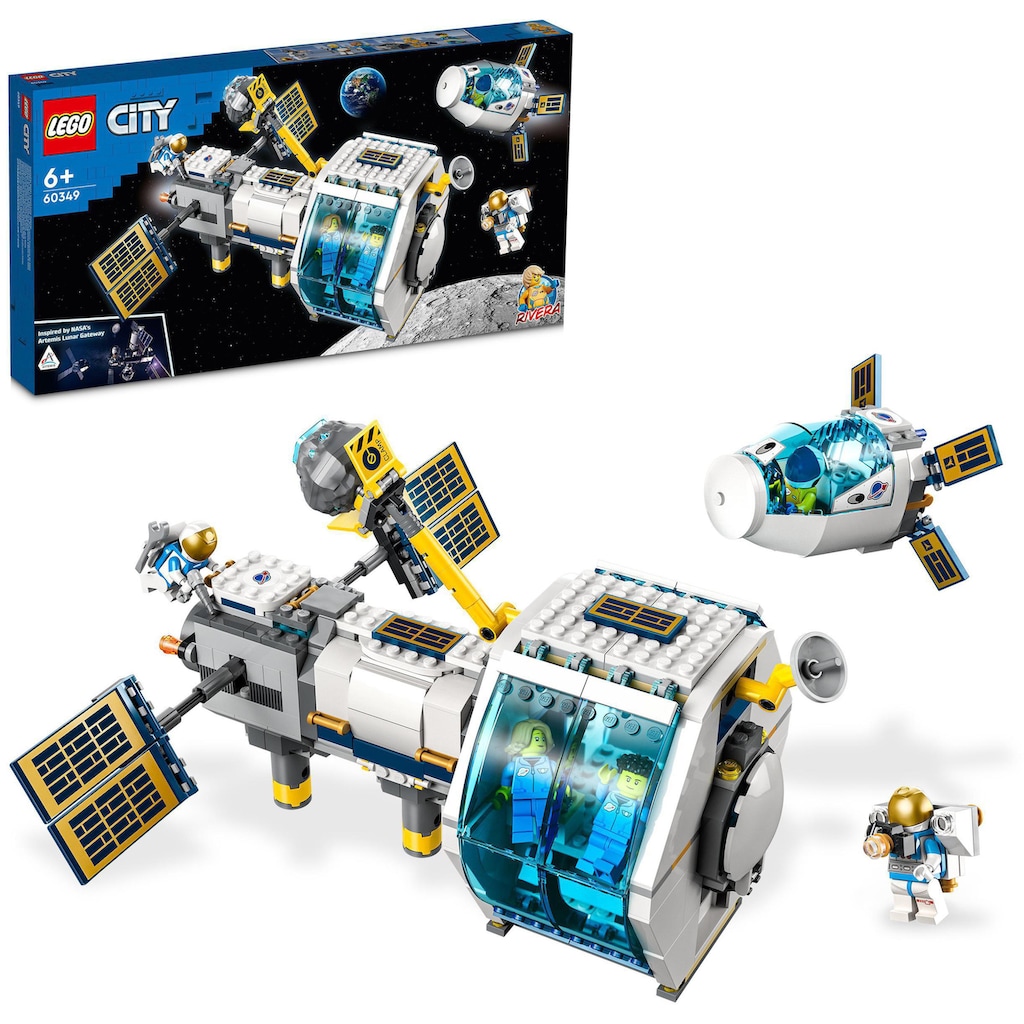 LEGO® Konstruktionsspielsteine »Mond-Raumstation (60349), LEGO® City«, (500 St.), Made in Europe