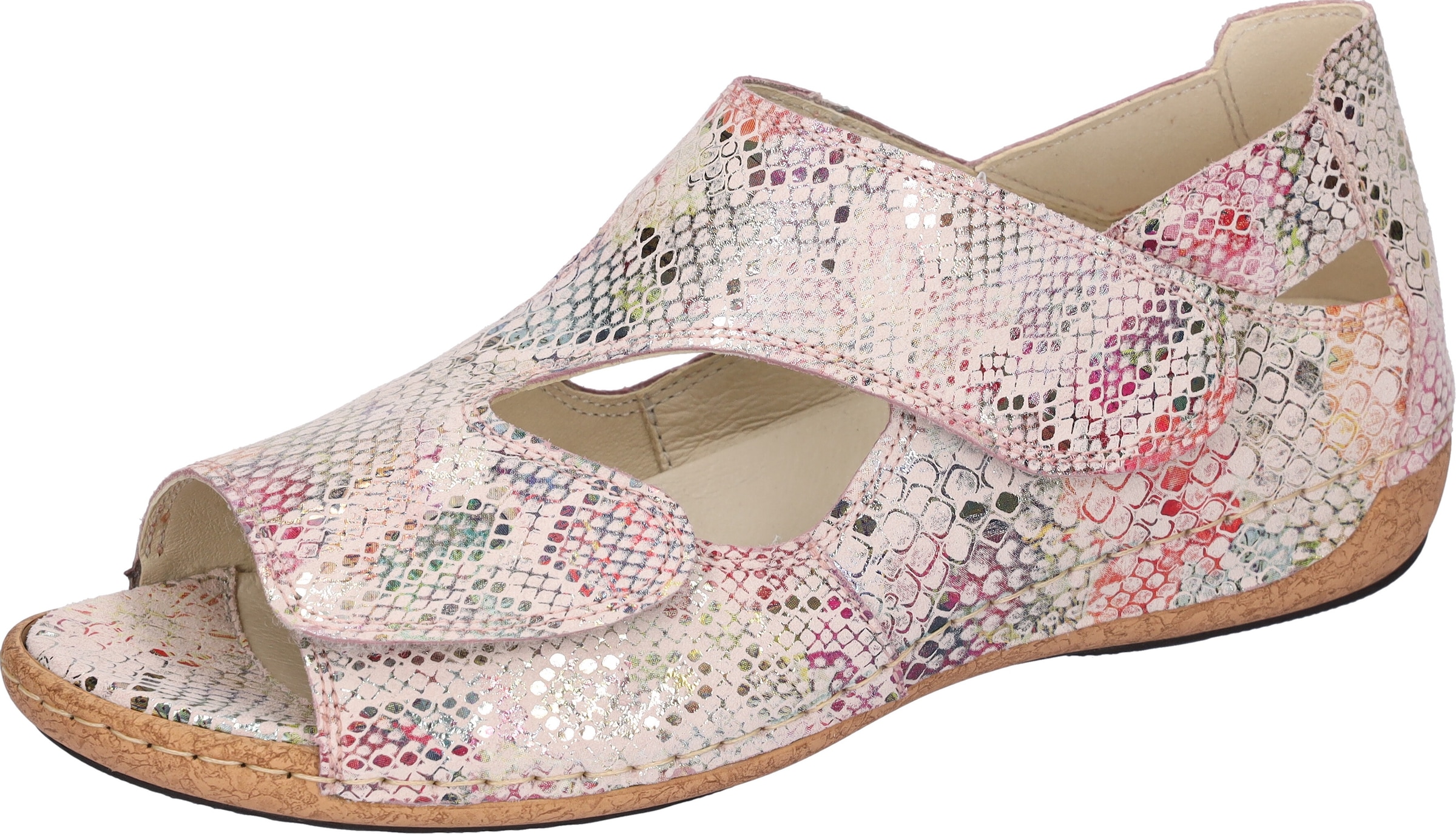 Waldläufer Sandale »Heliett« , Sommerschuh, Sandalette, Keilabsatz, geschlossene Ferse, H-Weite