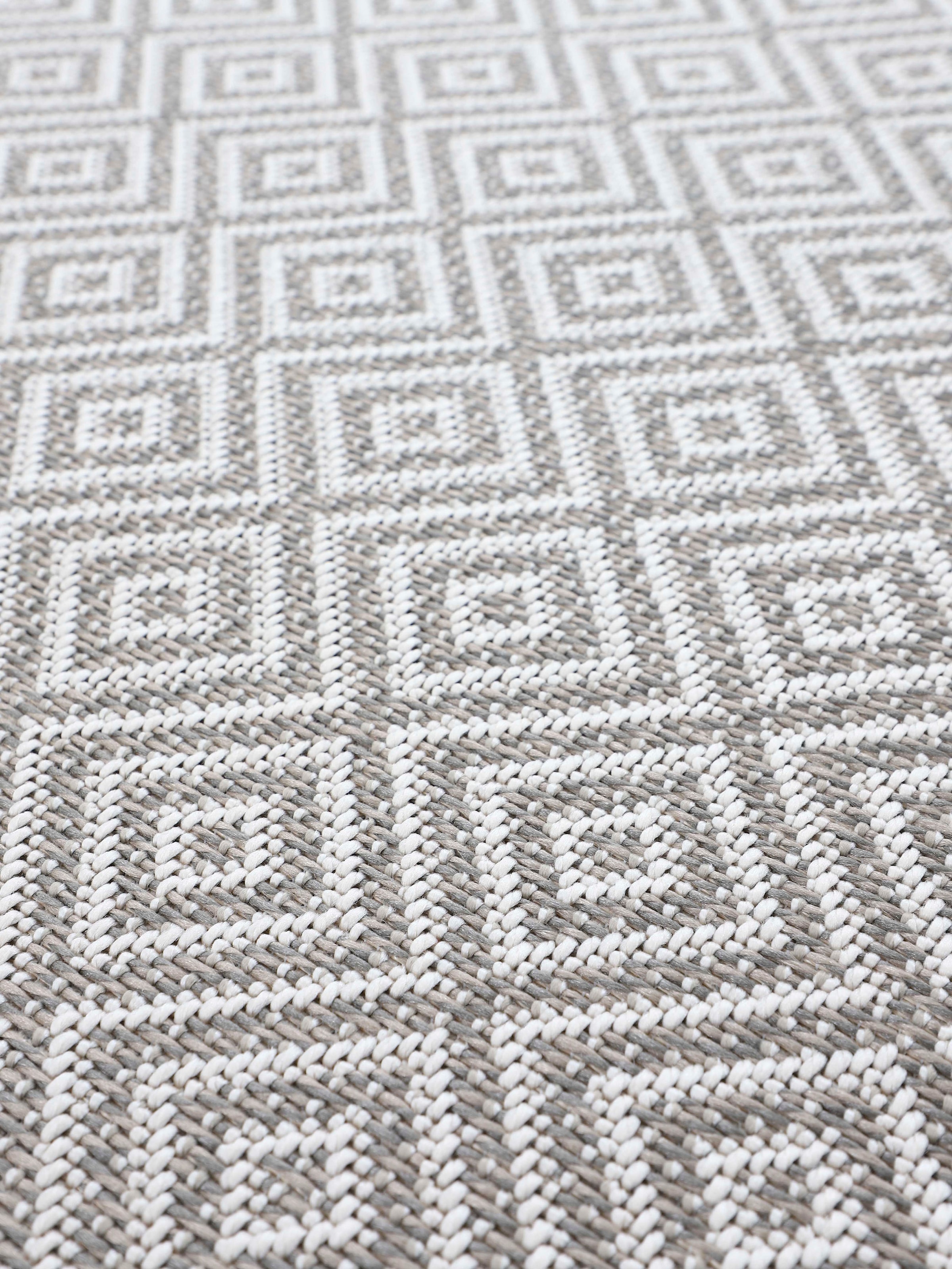 carpetfine Läufer »Boho 103«, rechteckig, 4 mm Höhe, robustes Flachgewebe, Sisal Optik, UV-beständig, Aussenbereich