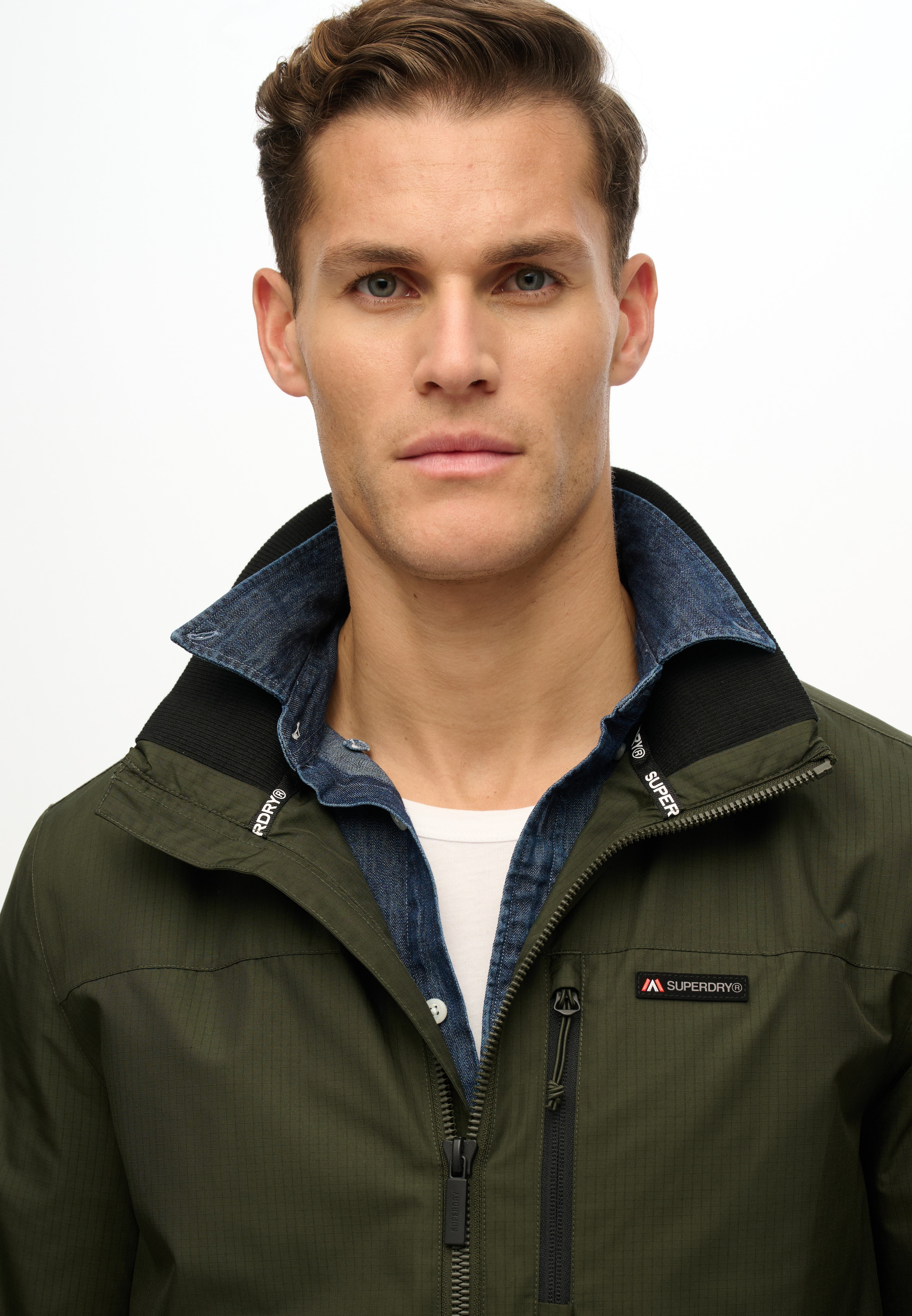 Superdry Outdoorjacke »NON HOOD LOGO WINDBREAKER«, ohne Kapuze