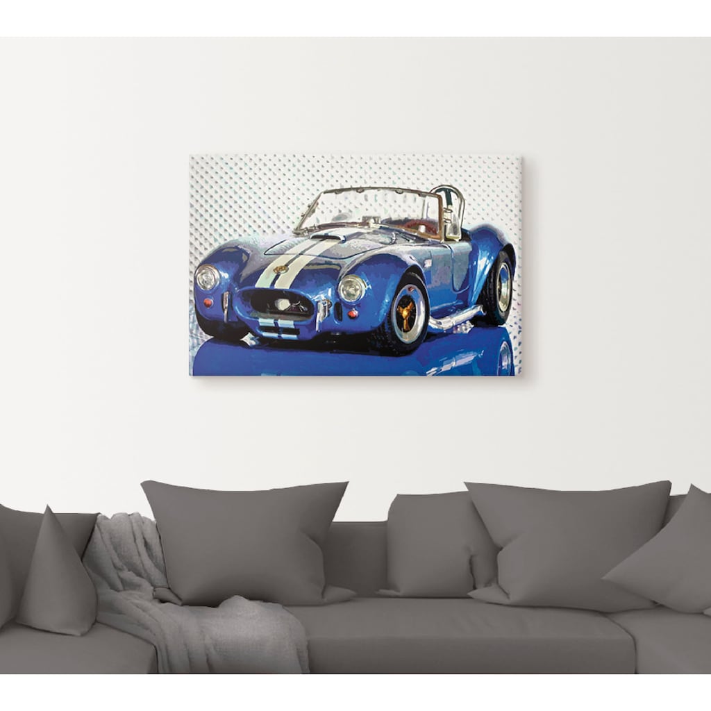 Artland Wandbild »Shelby Cobra blau«, Auto, (1 St.)