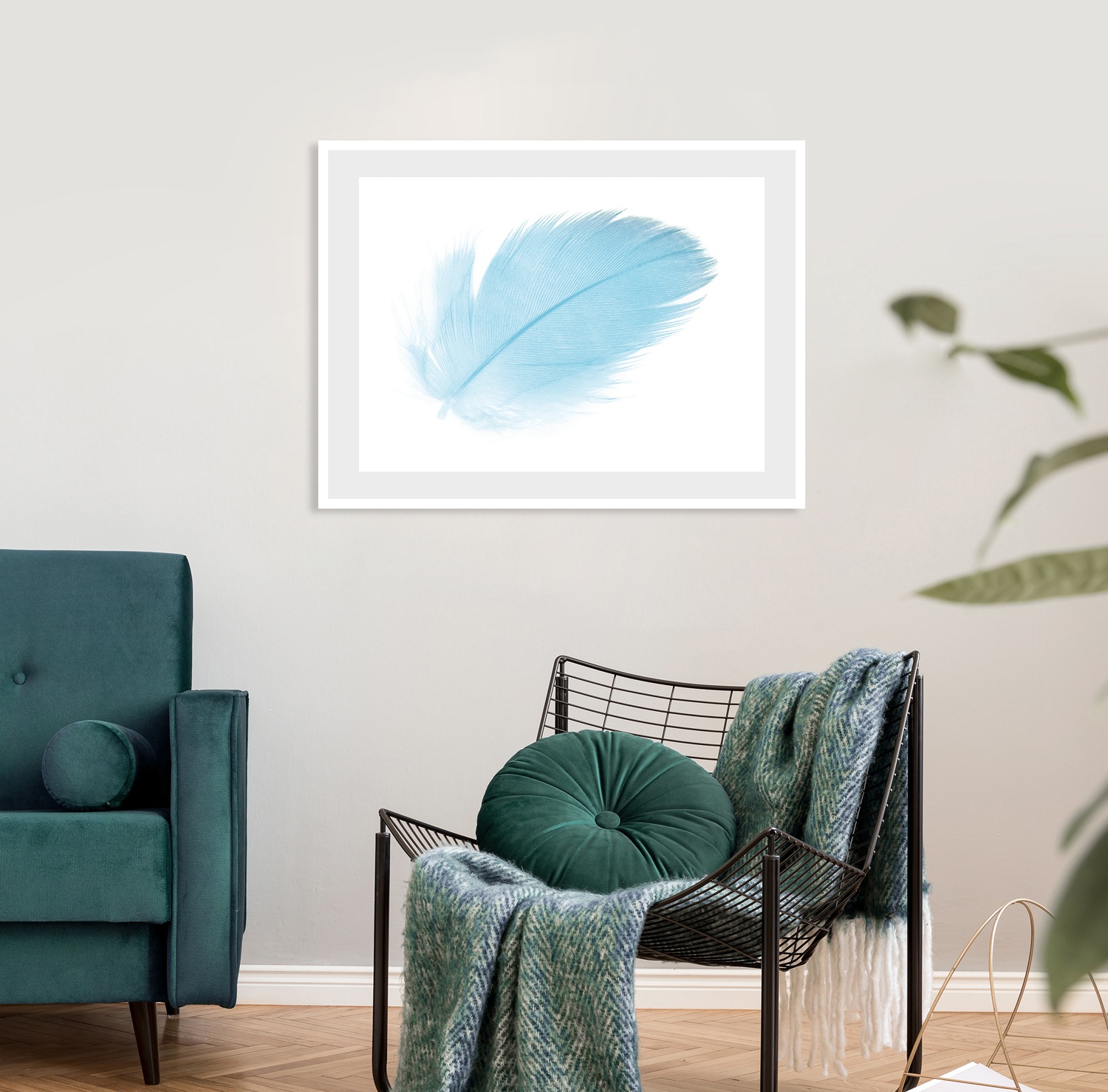 queence Bild "Insa" Federn  Kunst