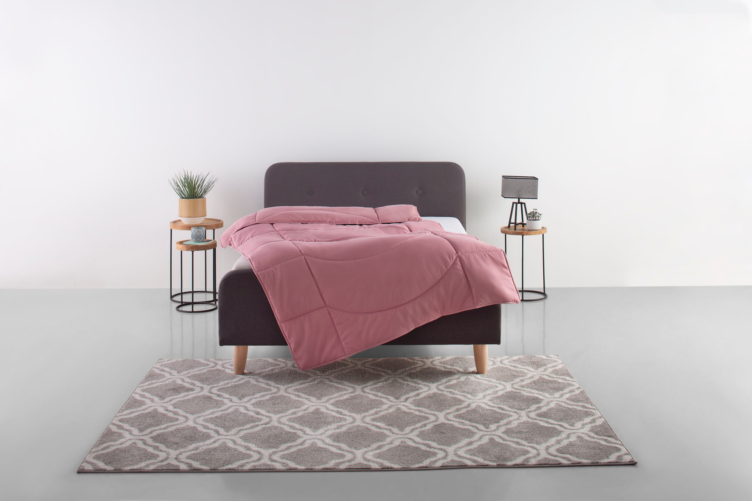 my home Microfaserbettdecke »Microlux, Bettdecke 135x200 cm, 155x220 cm, 200x200 cm«, normal, Füllung Polyester (3D-Klimafaser), Bezug Polyester (Microfaser-Feinbatist), (1 St.), Bettdecken in 4 Farben, Sommer, Winter, 4 Jahreszeiten, Decke