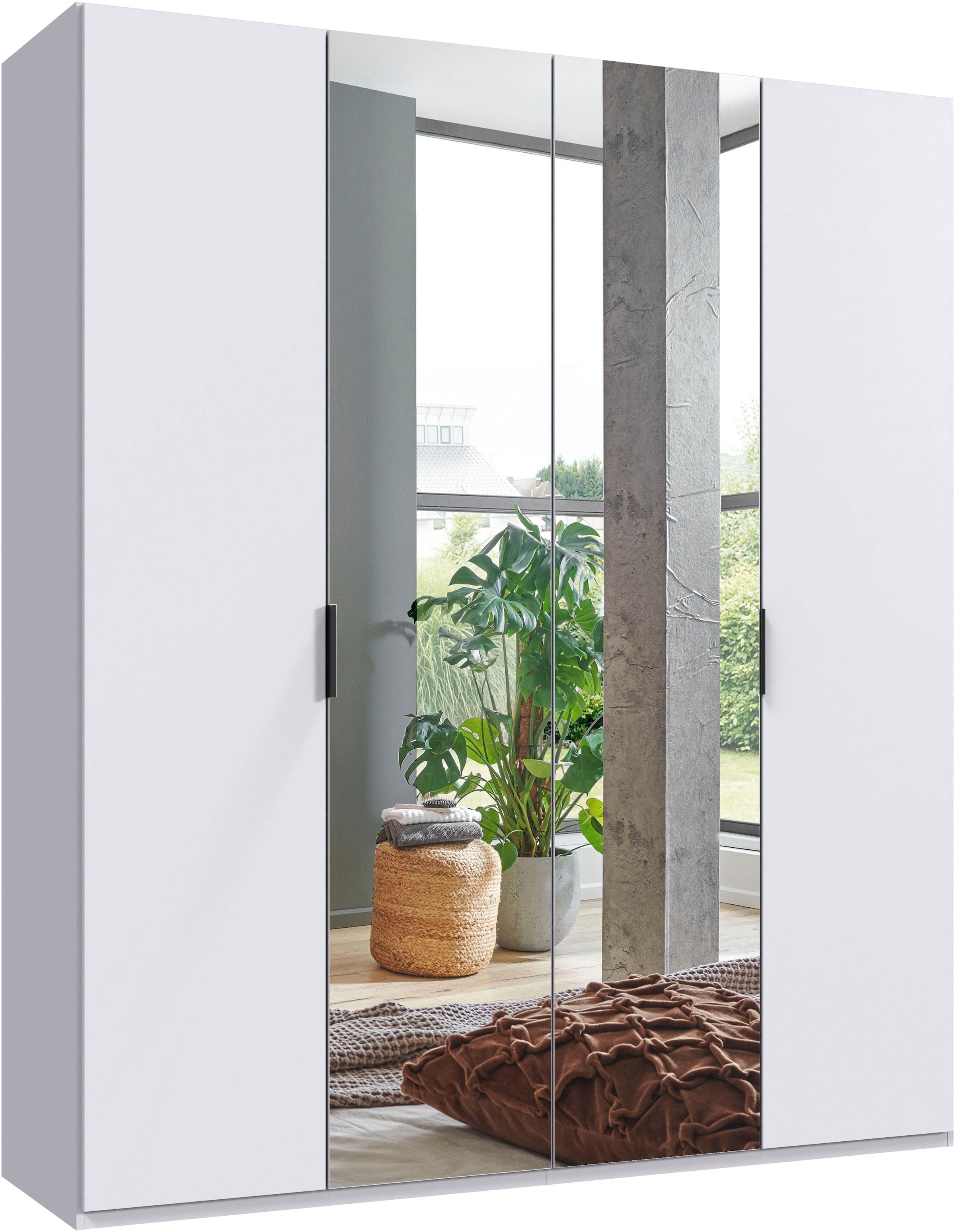 Wimex Kleiderschrank »Oxford by fresh to go, in 3 Breiten, Made in Germany« wahlweise mit oder ohne Spiegel, mit hochwertigen Falttüren für den perfekten Überblick