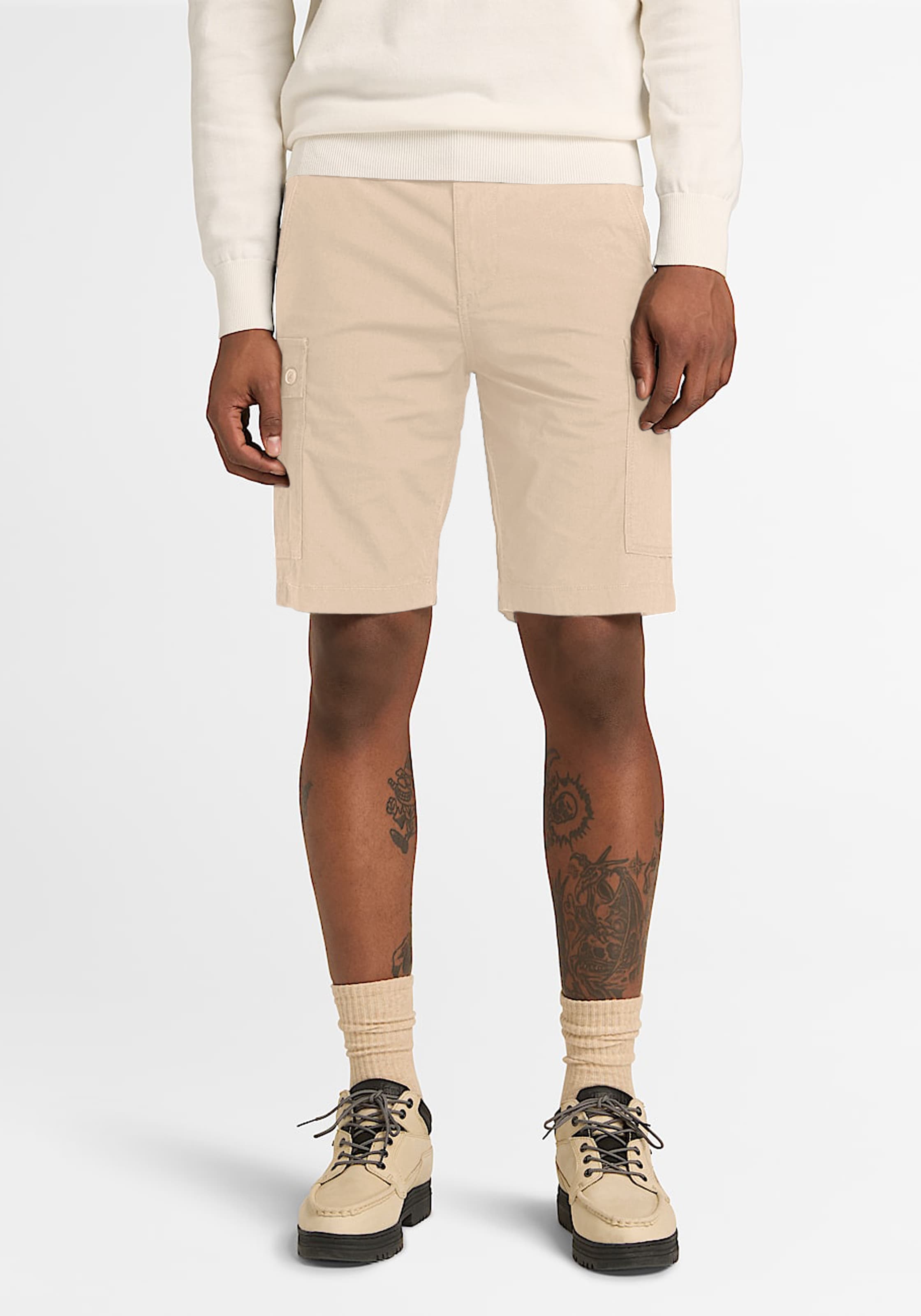 Timberland Cargoshorts "Poplin Cargo Shorts" kurze Hose, mit Baumwollfutter