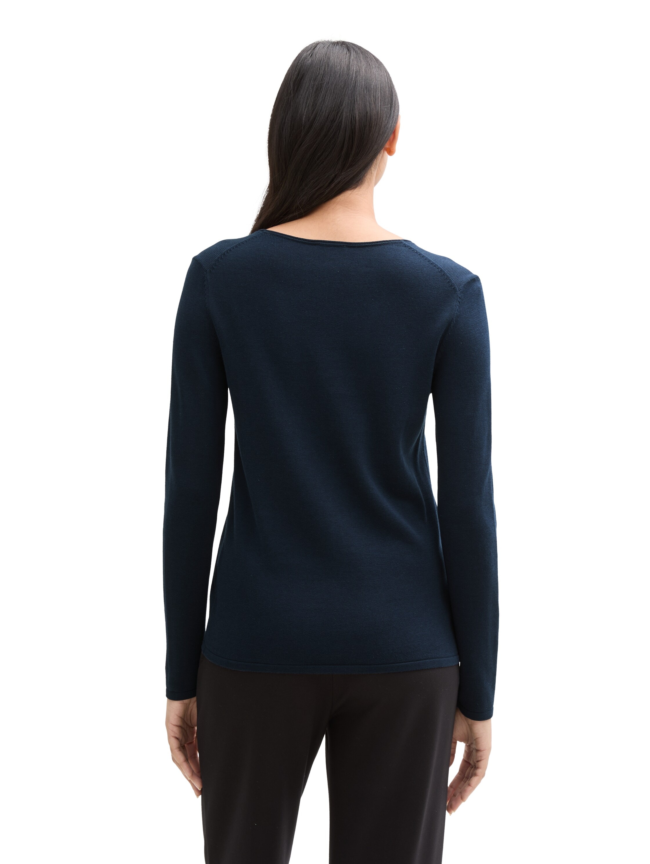 TOM TAILOR V-Ausschnitt-Pullover, mit V-Ausschnitt
