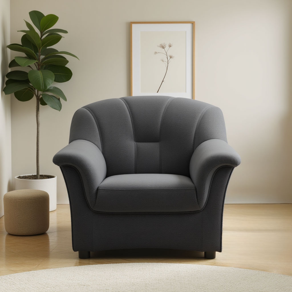 DOMO collection Sessel »Flores«, wahlweise mit Federkern (nicht bei Microfaser PRIMABELLE®-Struktur)